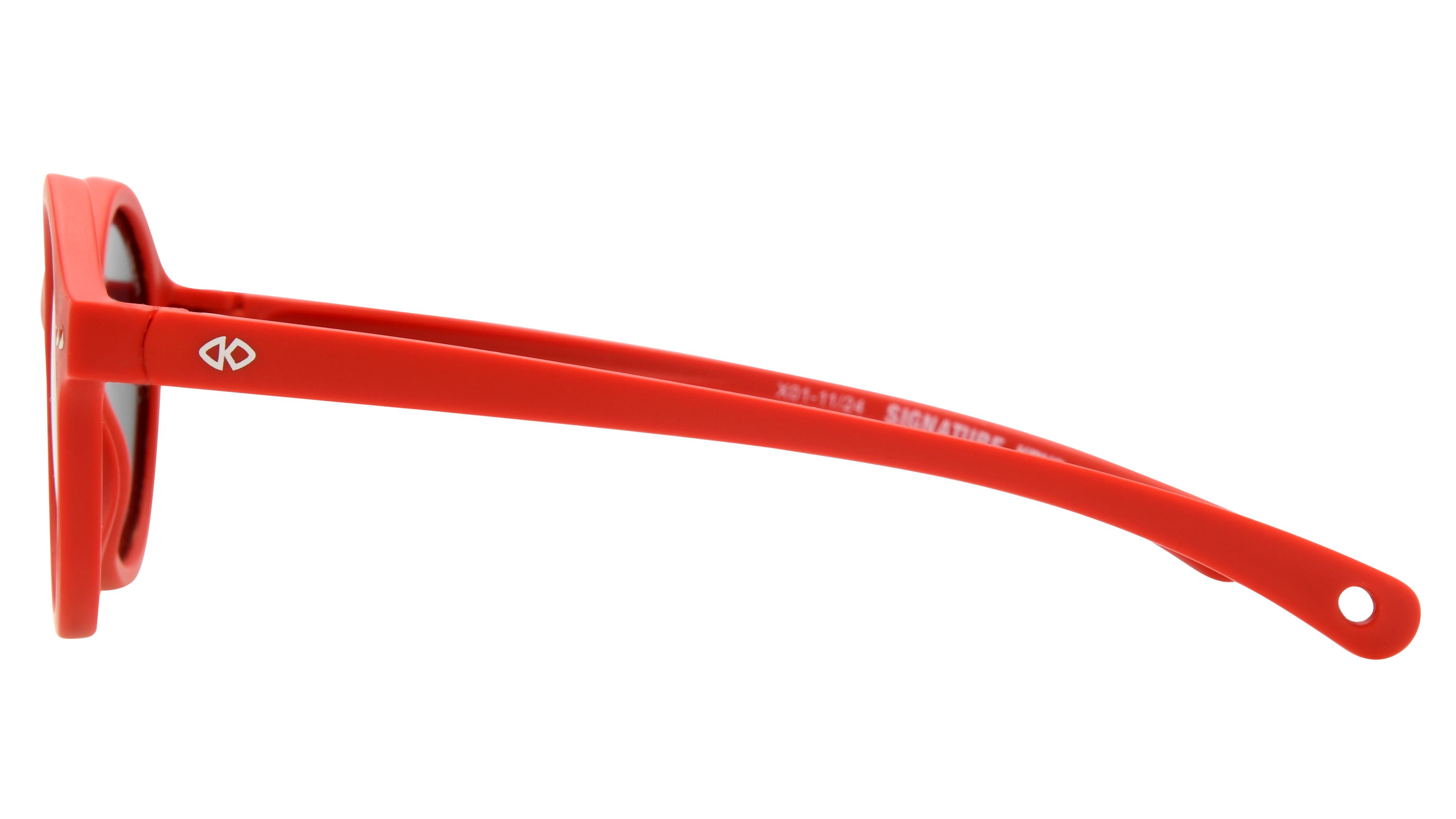 Lunettes de soleil Signature Krys Enfant Rouge Ronde Sks2519-A Gauche