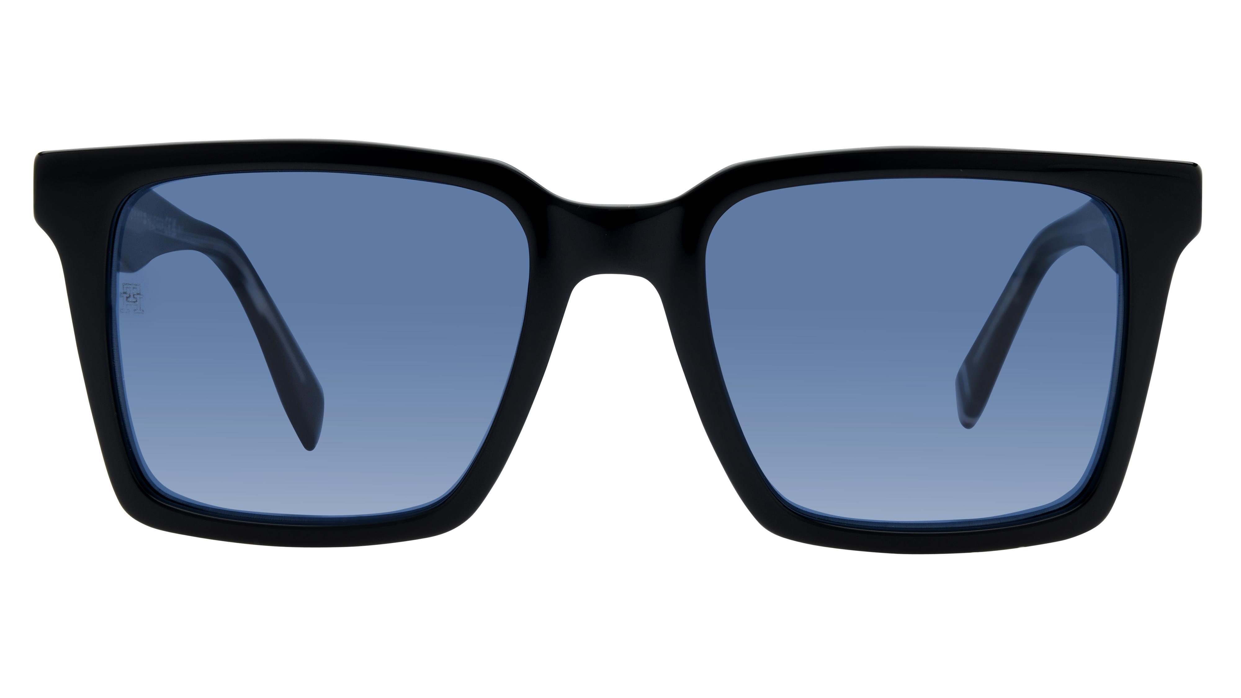 Lunettes de soleil Tommy Hilfiger Homme Noir Rectangle Th2067/S Face