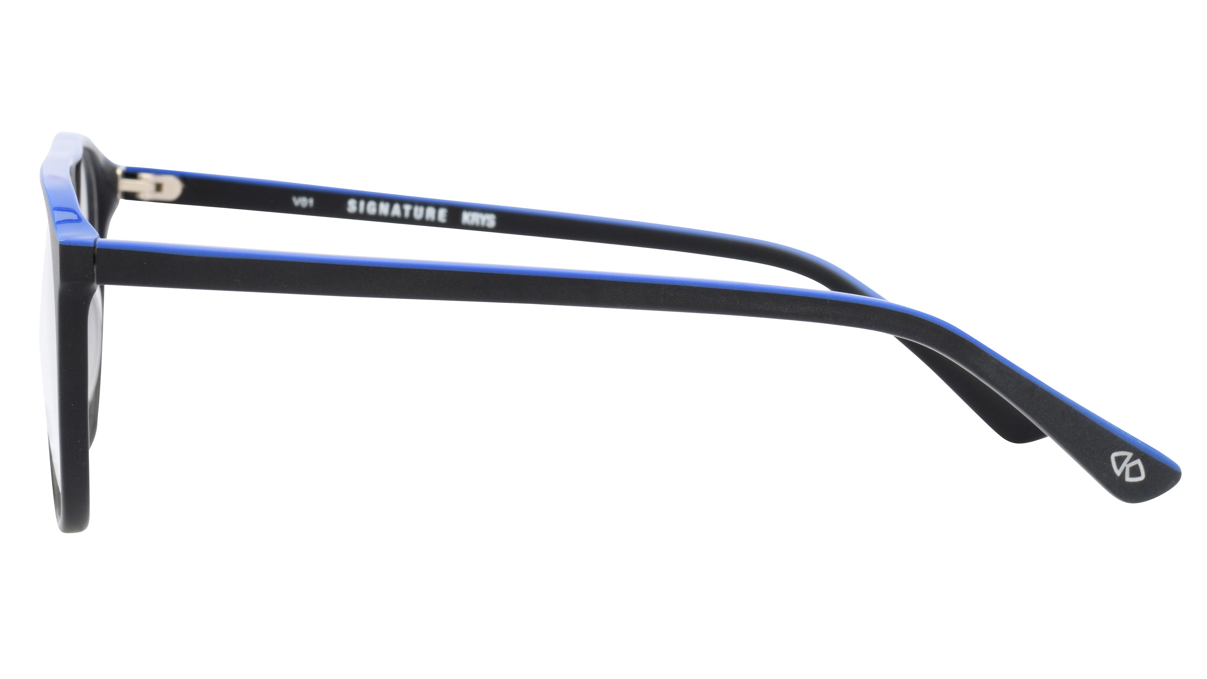 Lunettes de vue Signature Krys Homme Bleu Aviateur Moj2209 Gauche