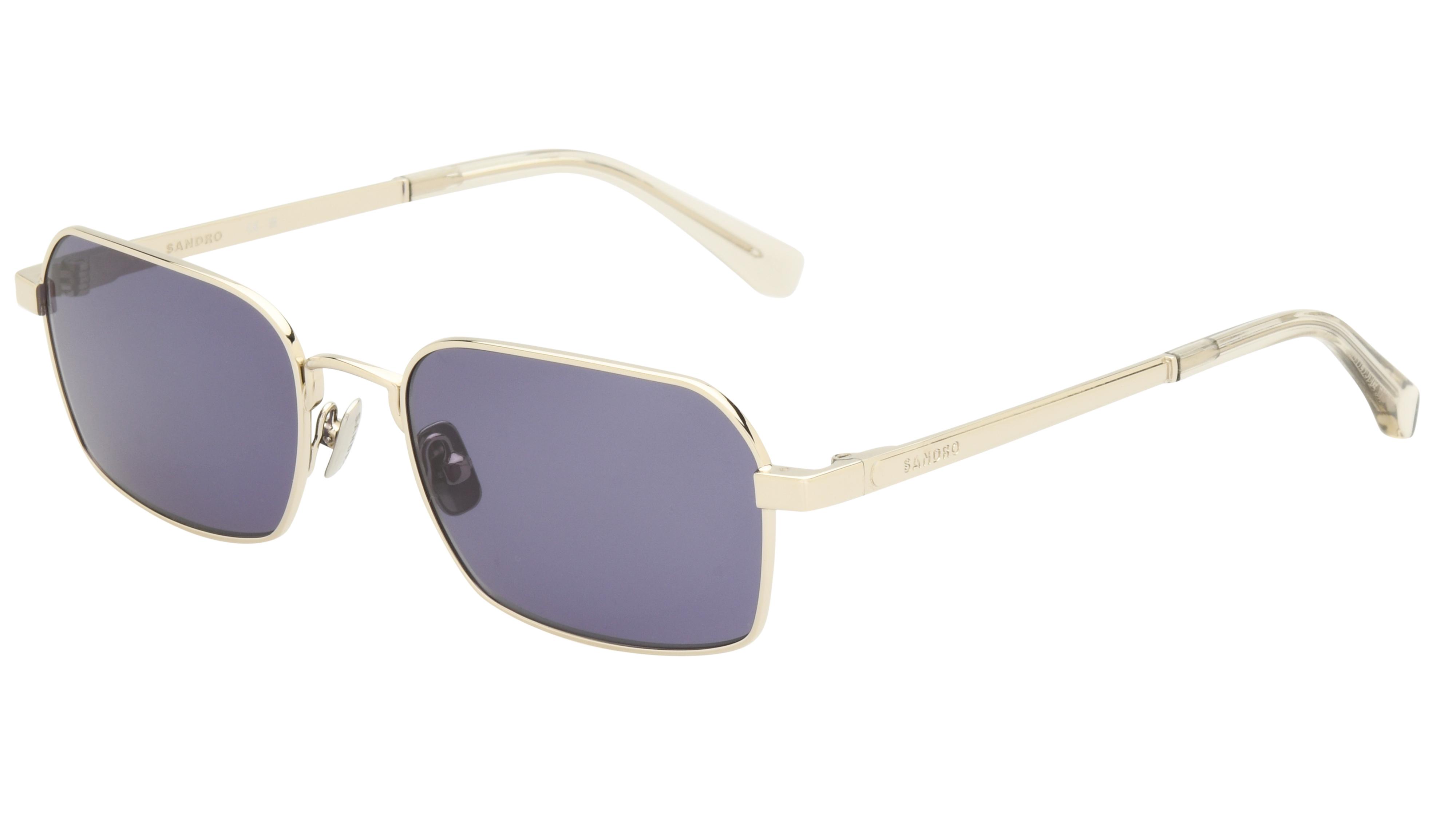 Lunettes de soleil Sandro Femme Argent Rectangle SD8024 Trois-Quart