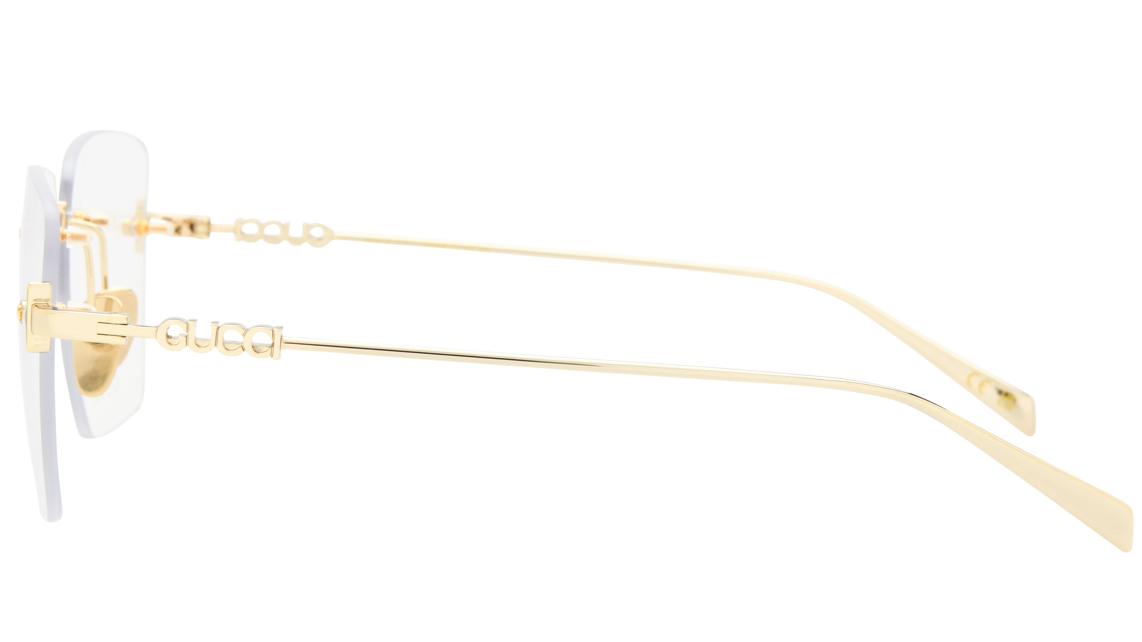 Lunettes de vue Gucci Femme Or Carré Gg1938O Gauche