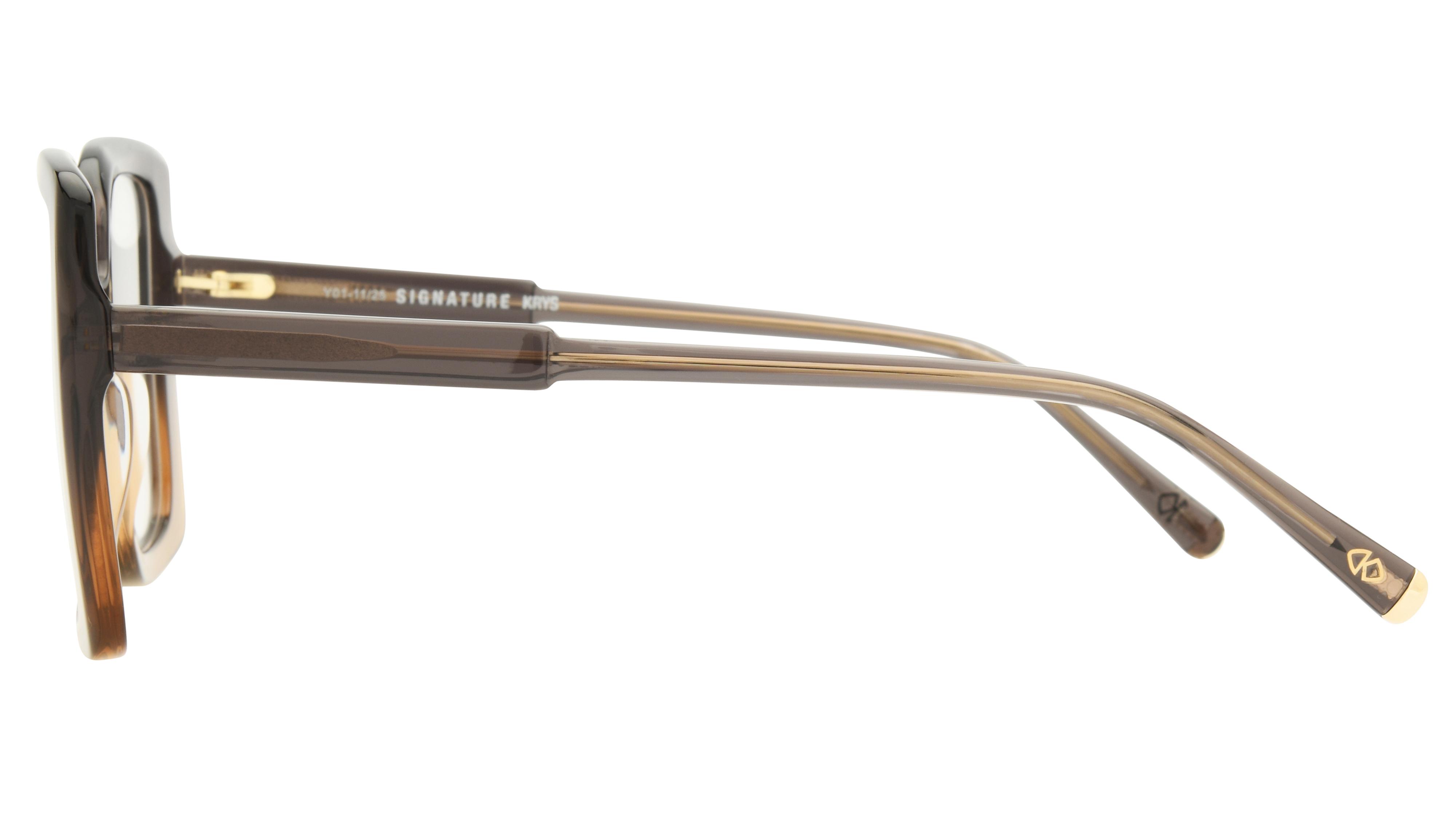 Lunettes de vue Signature Krys Femme Gris Carré Ml2602 Gauche