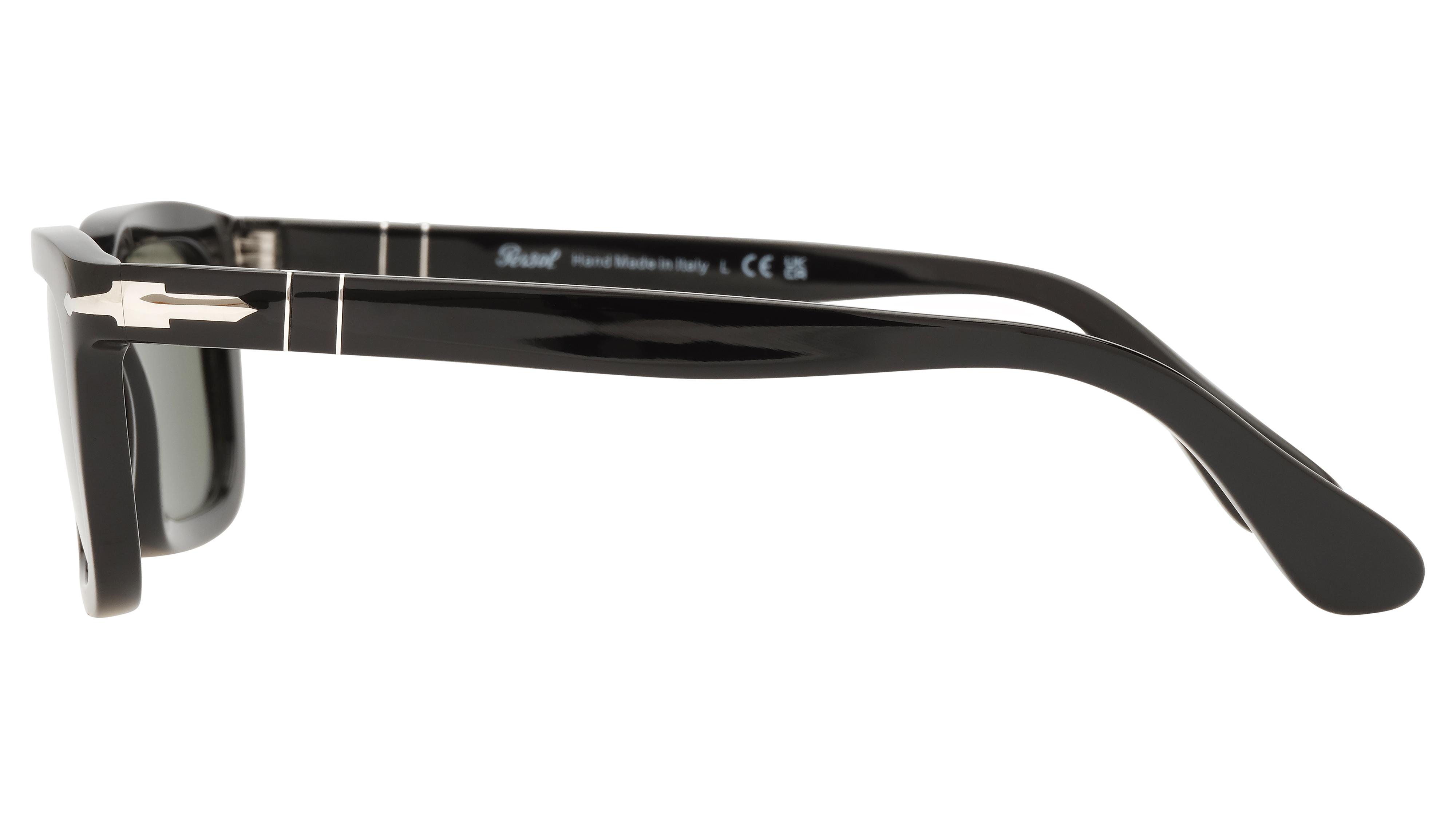 Lunettes de soleil Persol Mixte Noir Rectangle po3396s Gauche