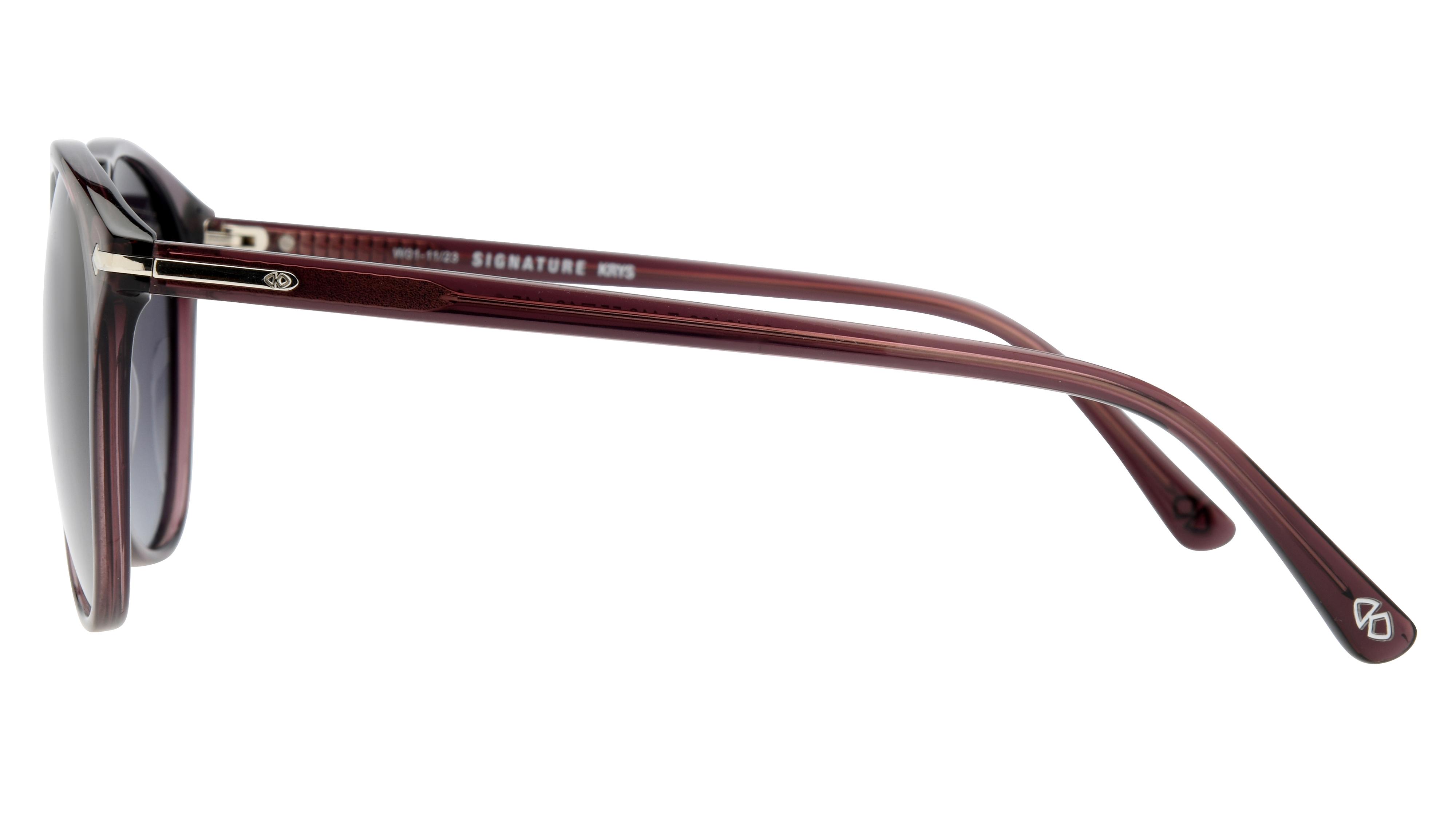 Lunettes de soleil Signature Krys Homme Gris Aviateur Skj2428-E Gauche