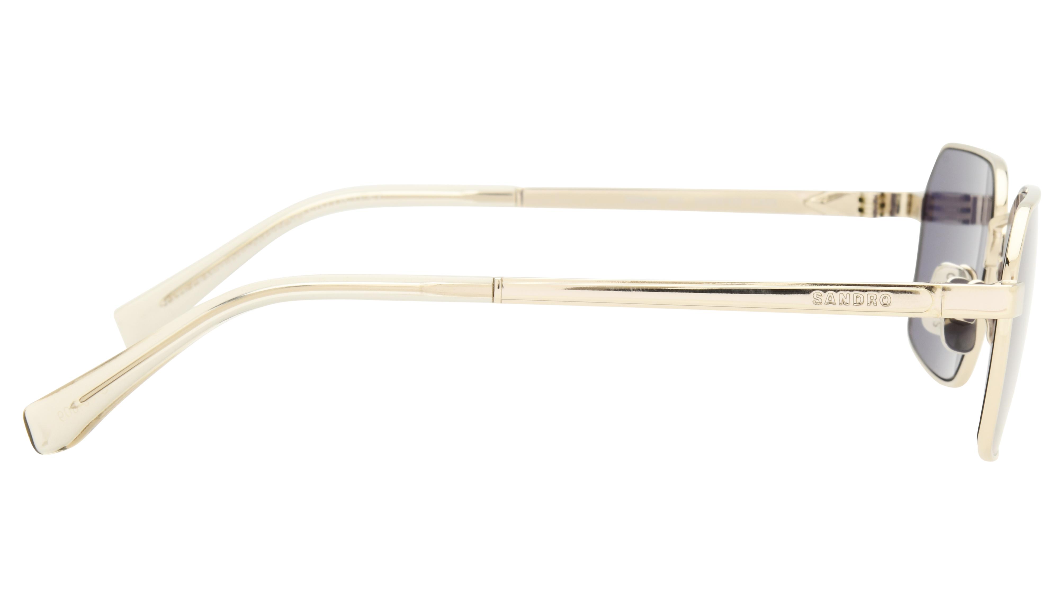 Lunettes de soleil Sandro Femme Argent Rectangle SD8024 Droite