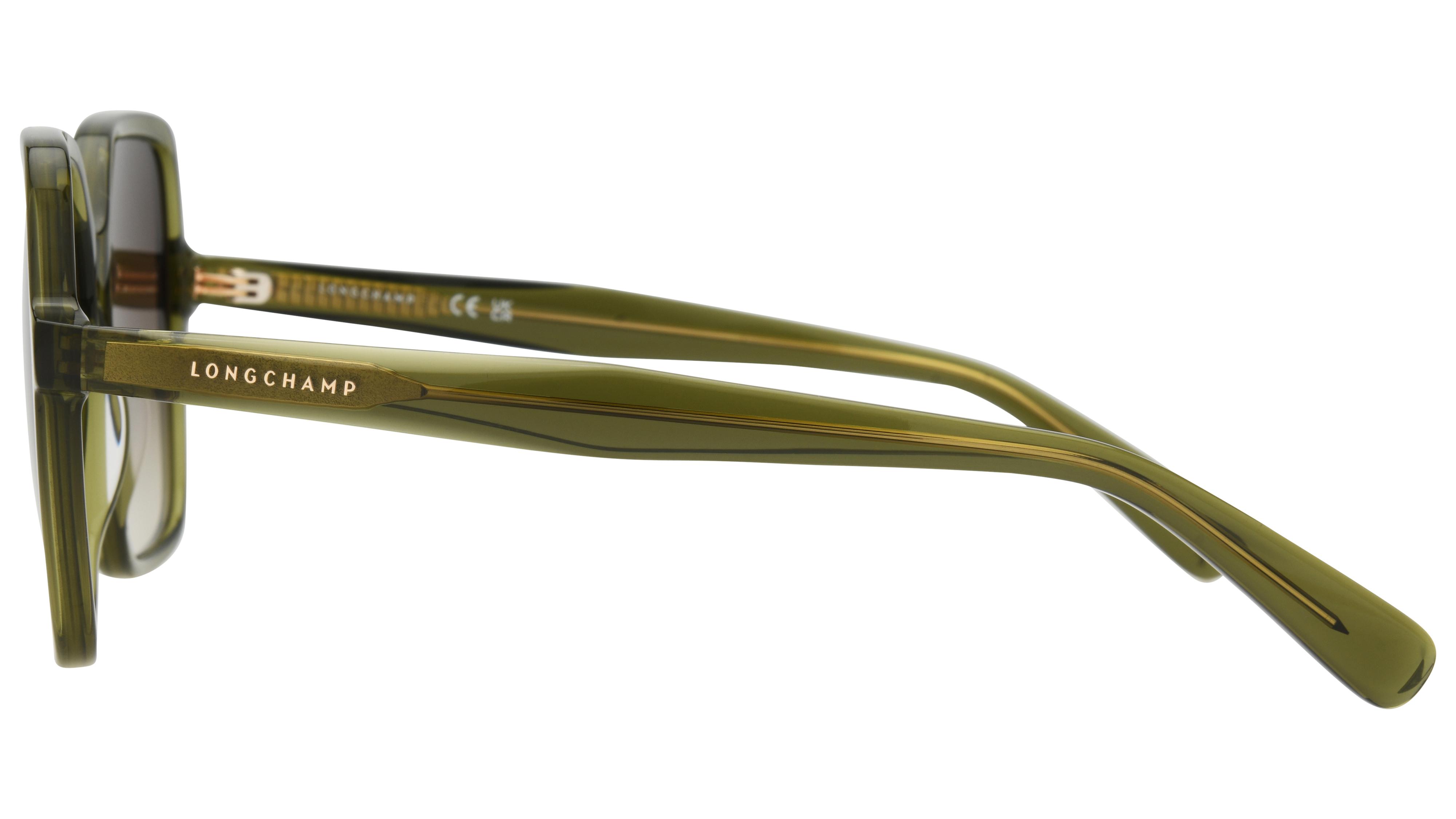 Lunettes de soleil Longchamp Femme Vert Carré lo808s Gauche