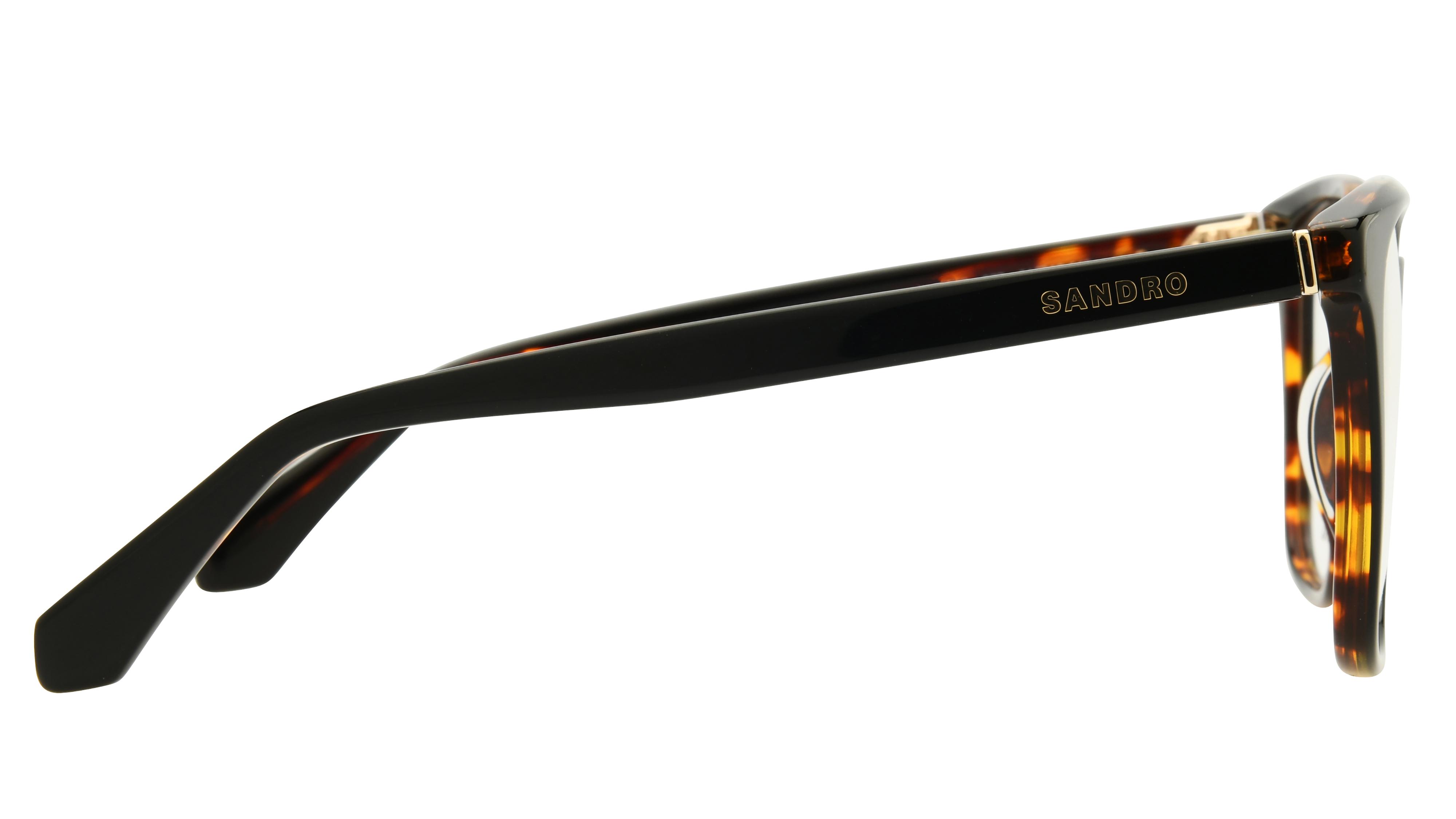 Lunettes de vue Sandro Femme Noir Rectangle sd2068 Droite