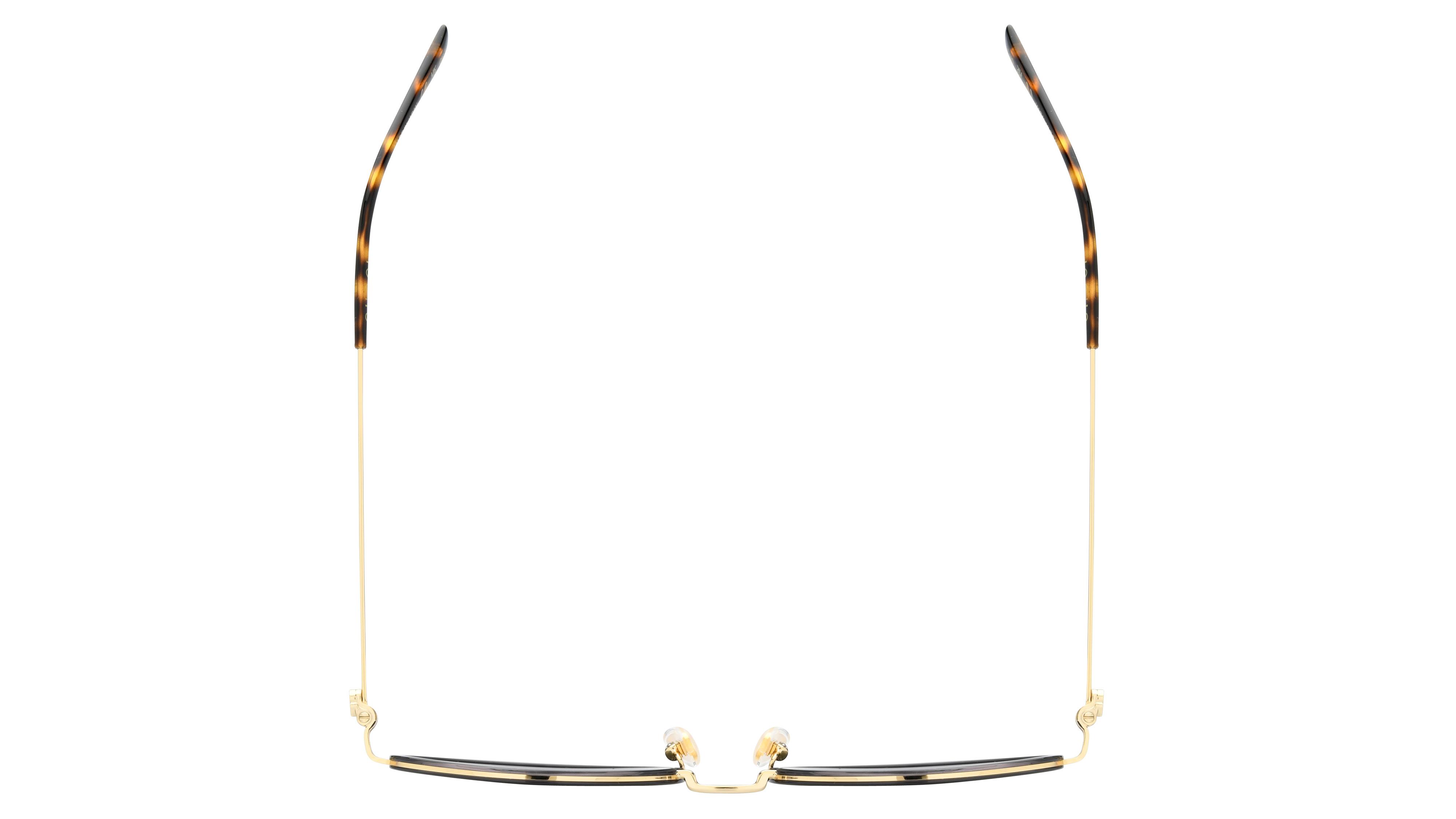 Lunettes de soleil Gucci Femme Or Pantos GG1980S Dessus