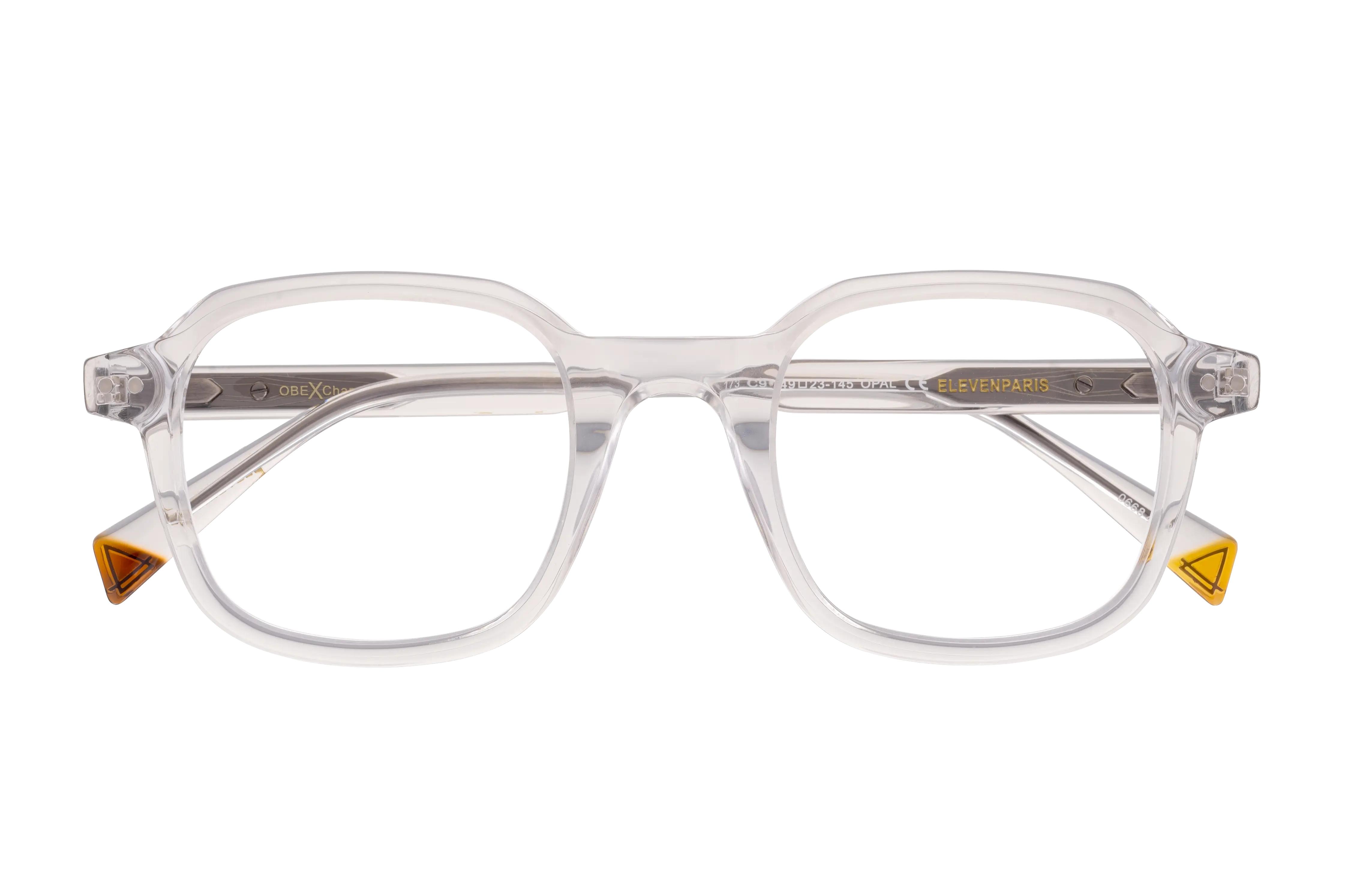 Lunettes de vue Eleven Paris  Transparent Rectangle EPAA173C90 Face