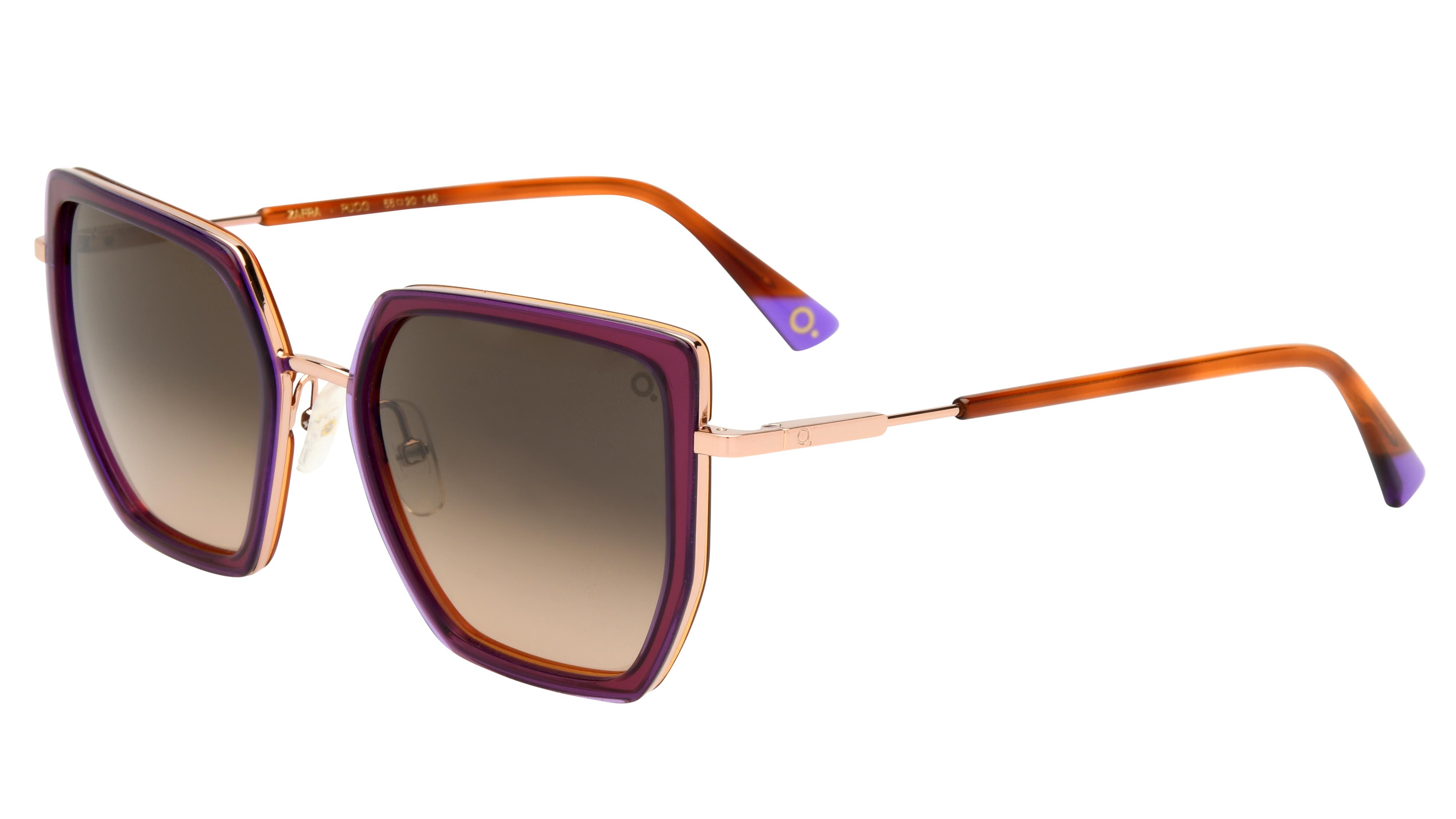 Lunettes de soleil Etnia Barcelona Femme Écaille Papillon Zafra Trois-Quart