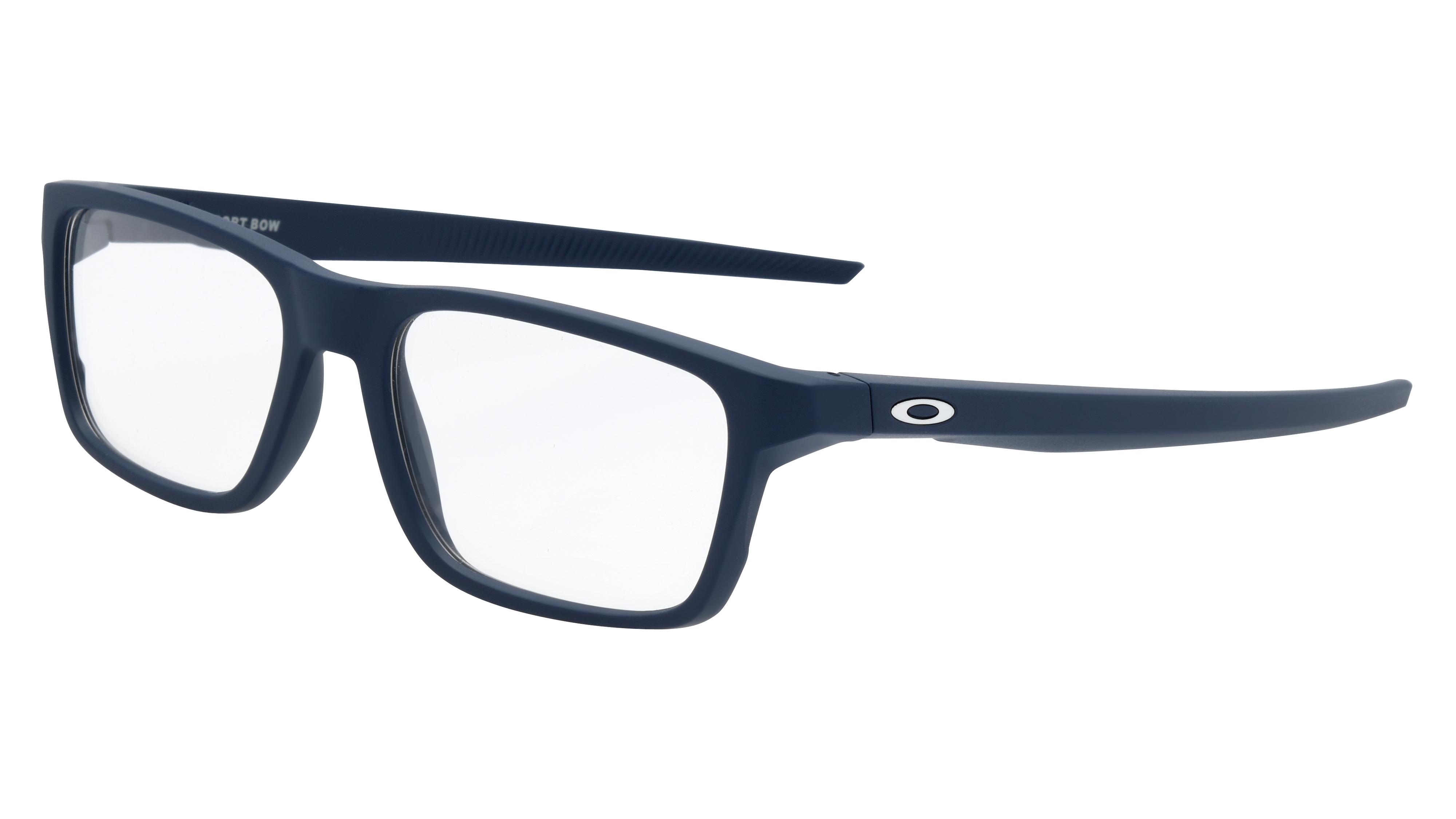 Lunettes de vue Oakley Homme Bleu Rectangle Ox8164 Trois-Quart