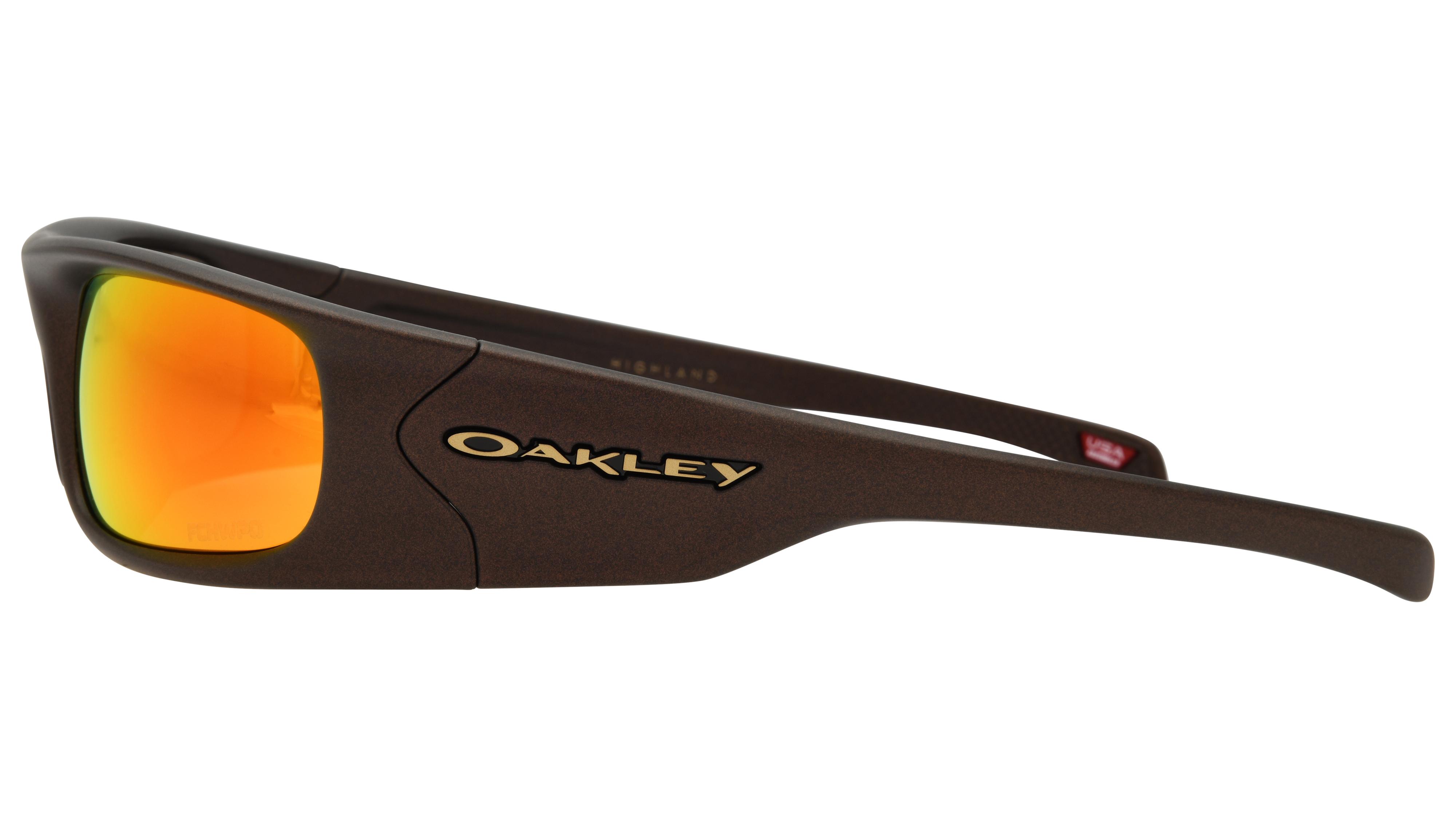 Lunettes de soleil Oakley Mixte Gris Rectangle 0Oo9522 Gauche