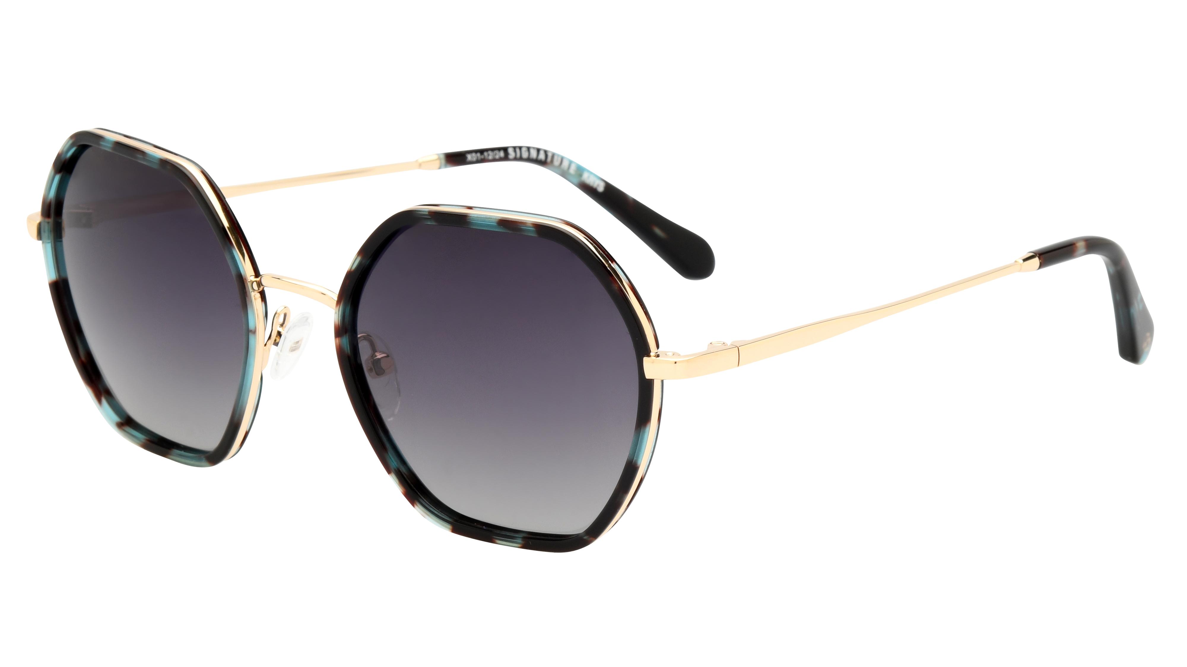 Lunettes de soleil Signature Krys Femme Bleu Carré Skj2521-E Trois-Quart