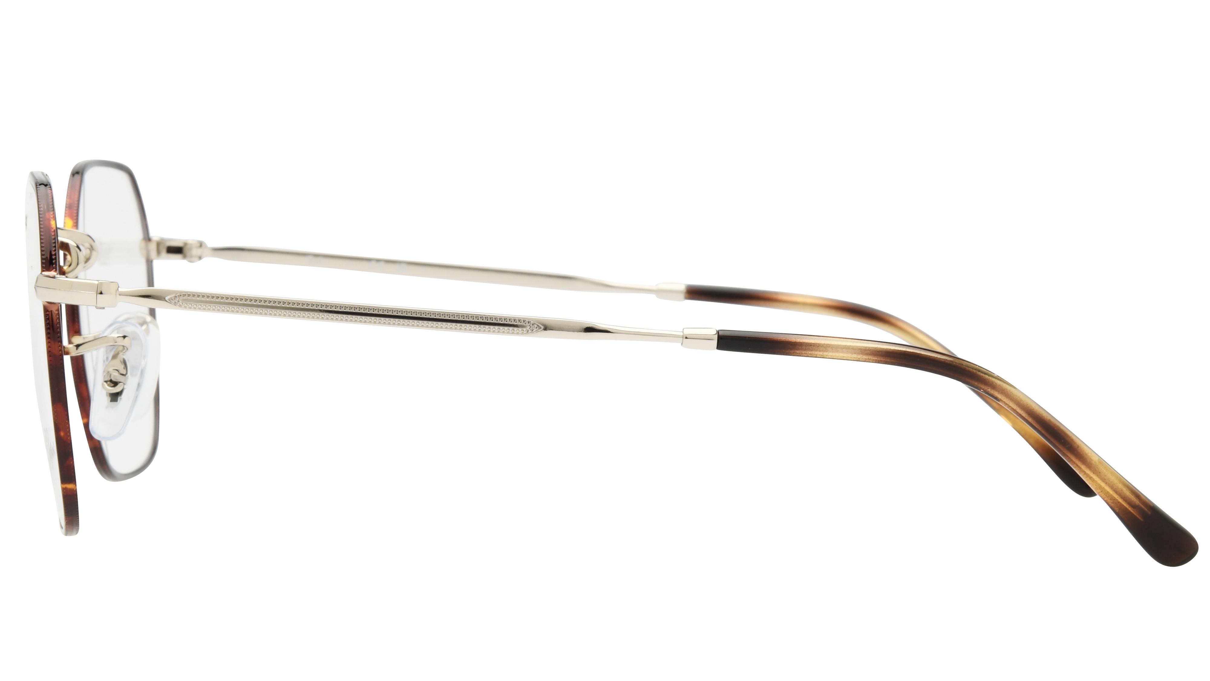 Lunettes de vue Ray-Ban Mixte Argent Carré Rx3694V Gauche