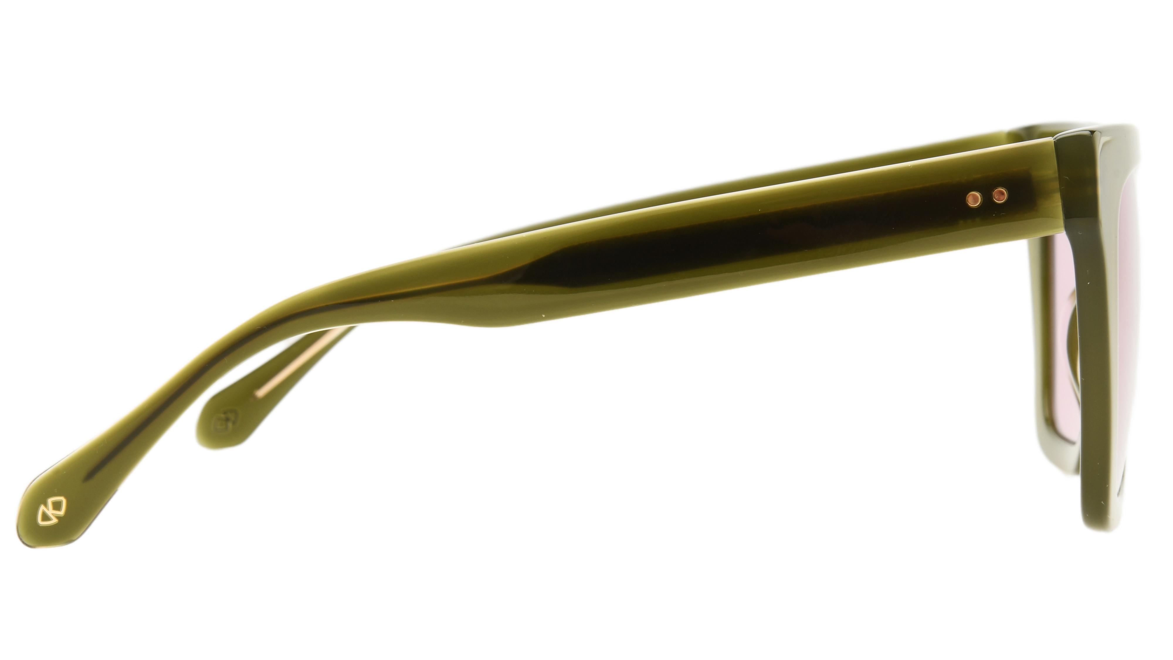 Lunettes de soleil Signature Krys Femme Vert Carré Skj2531-F Droite