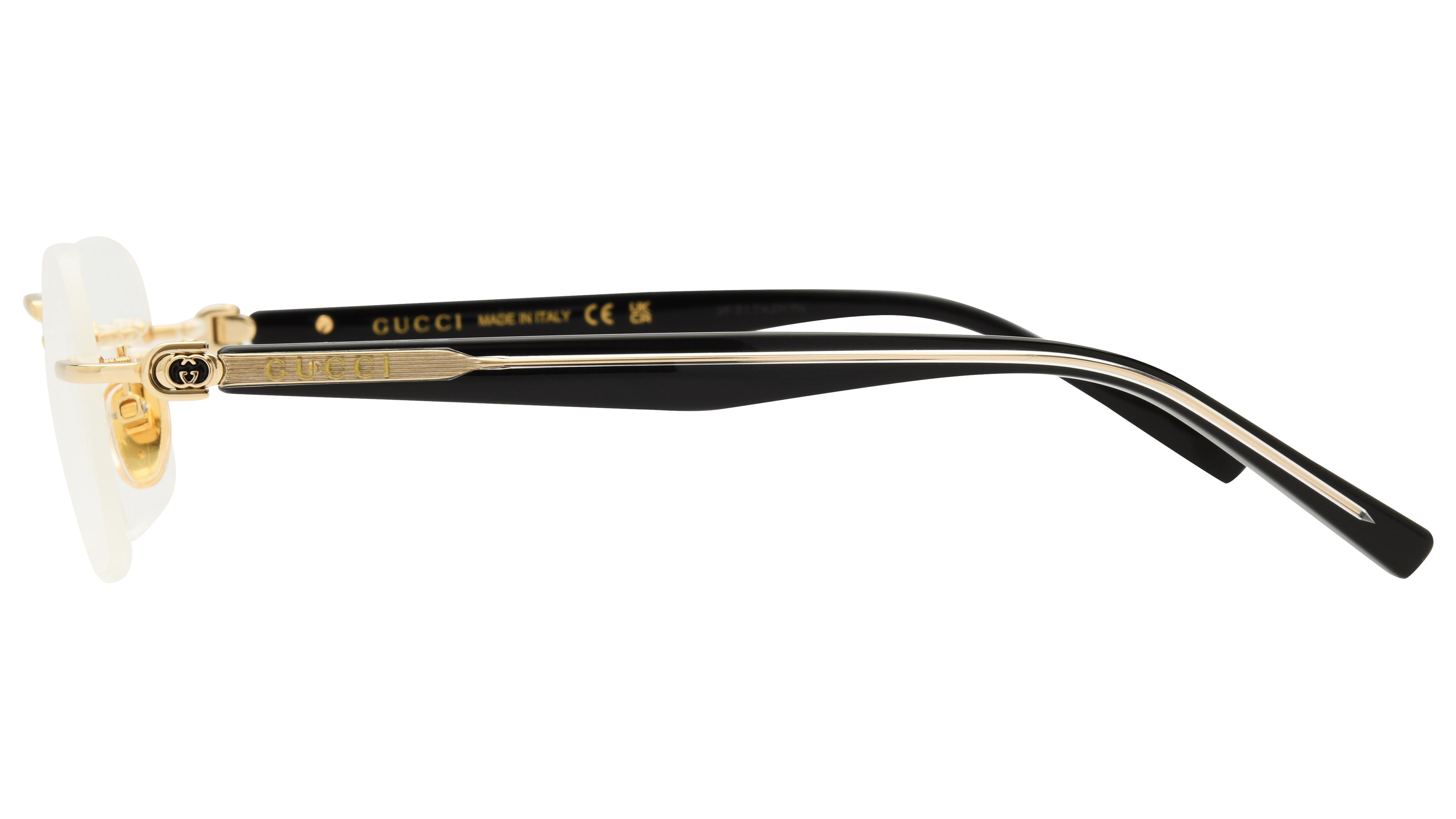 Lunettes de vue Gucci Homme Or Rectangle Gg2260O Gauche