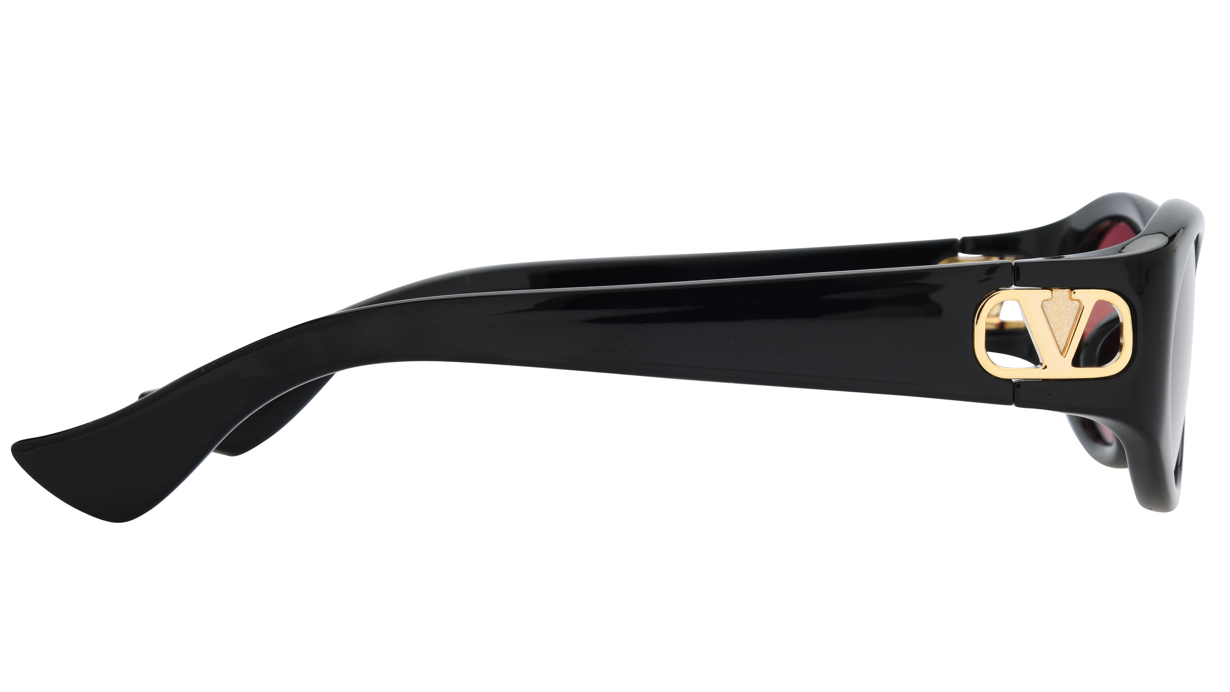 Lunettes de soleil Valentino Femme Noir Ovale Vg0015Sa Droite