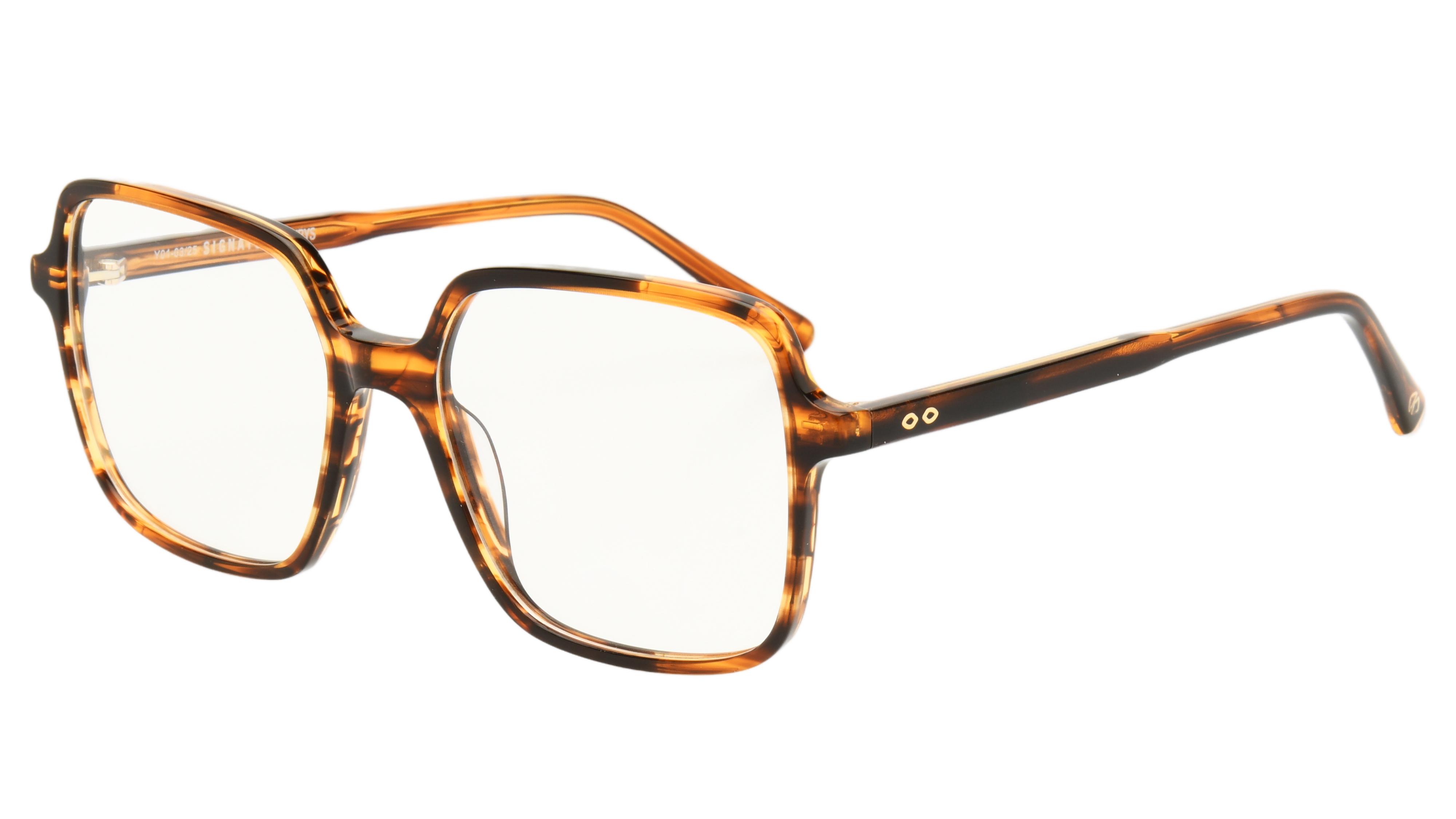 Lunettes de vue Signature Krys Femme Marron Carré Ml2501 Trois-Quart