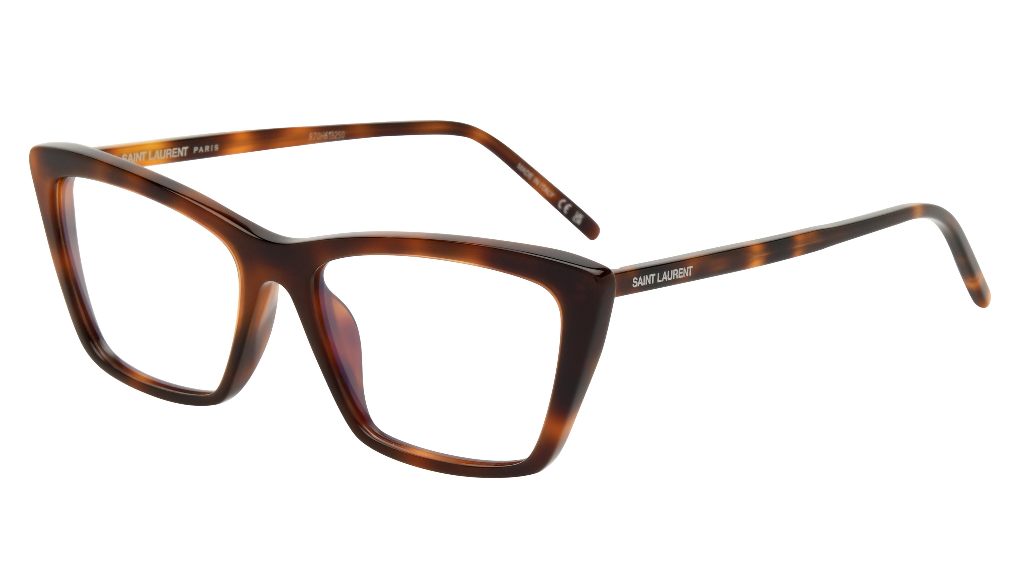 Lunettes de vue Saint Laurent Femme Écaille Rectangle Sl Trois-Quart
