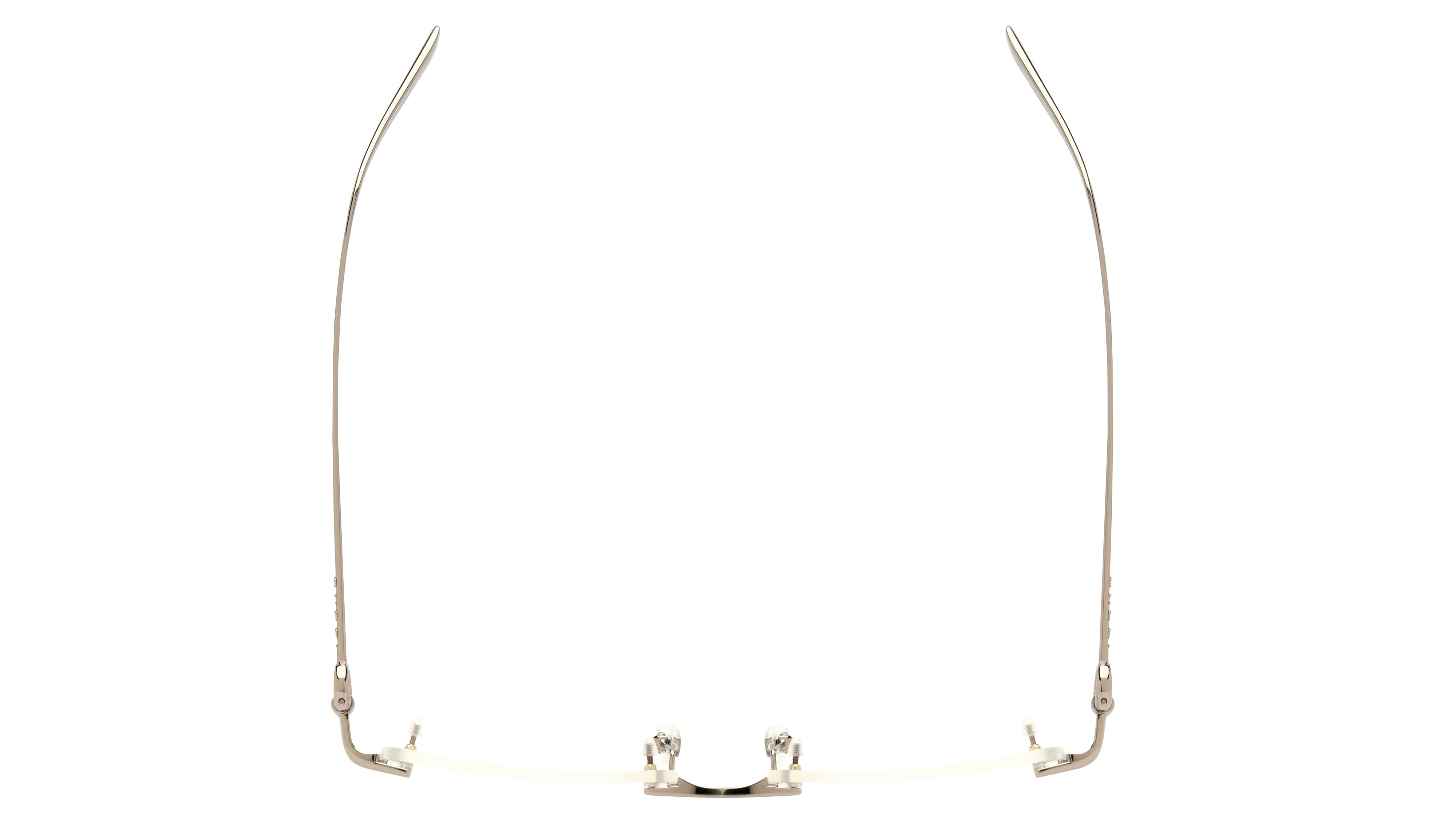 Lunettes de vue Gucci Homme Argent Rectangle Gg1703O Dessus