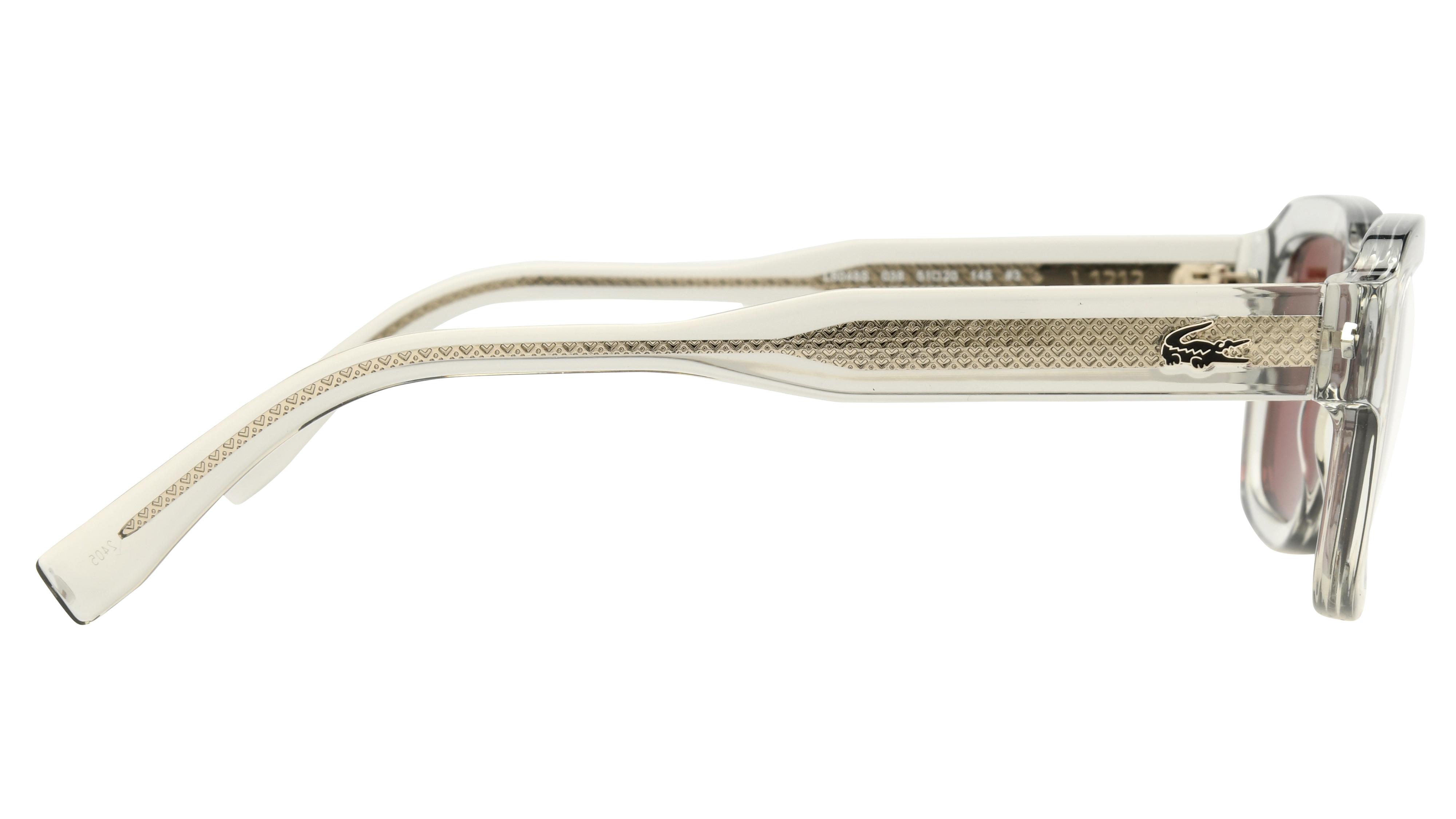 Lunettes de soleil Lacoste Mixte Gris Ovale L6048S Droite