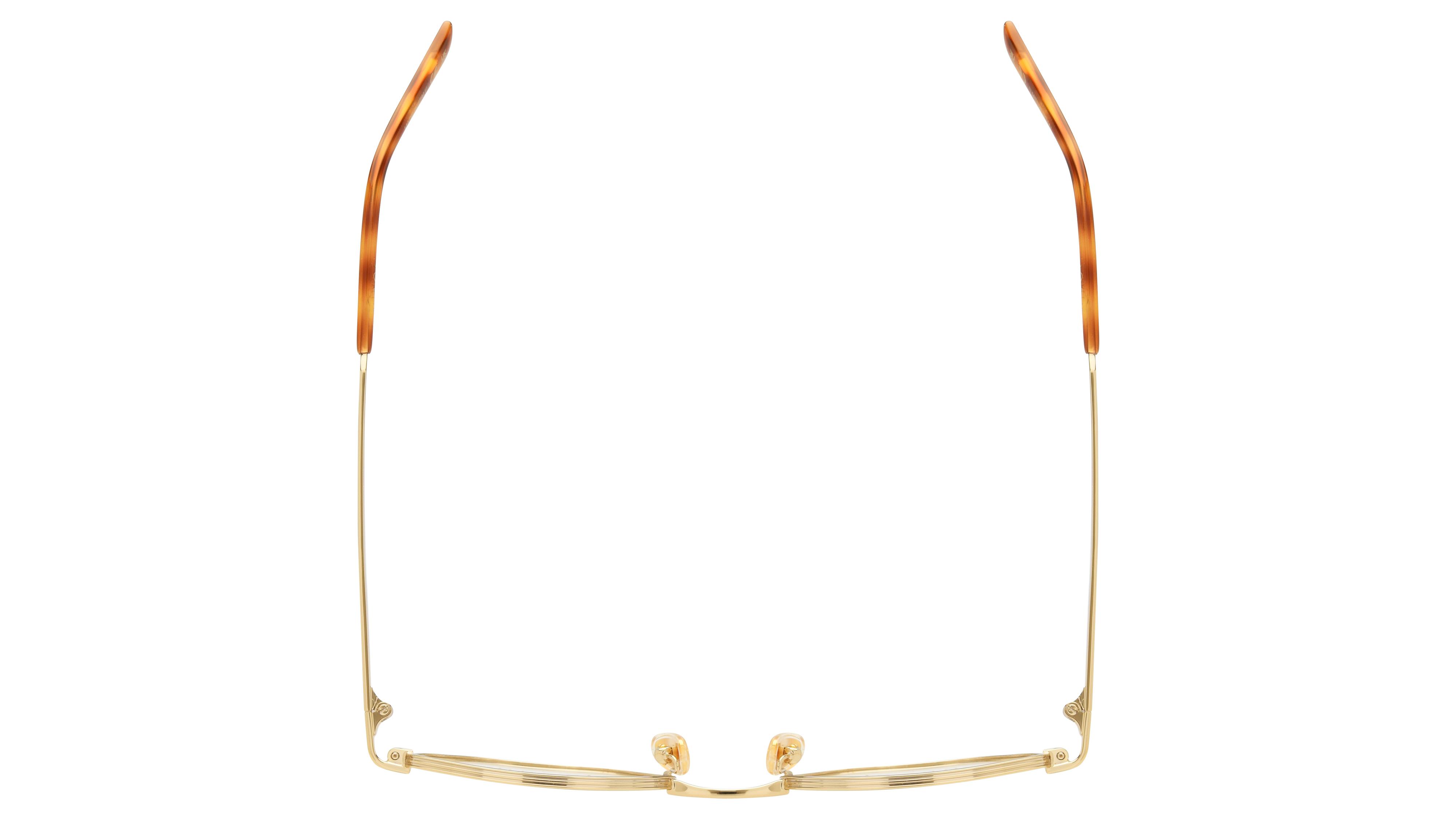 Lunettes de vue Gucci Femme Or Ronde Gg2224O Dessus