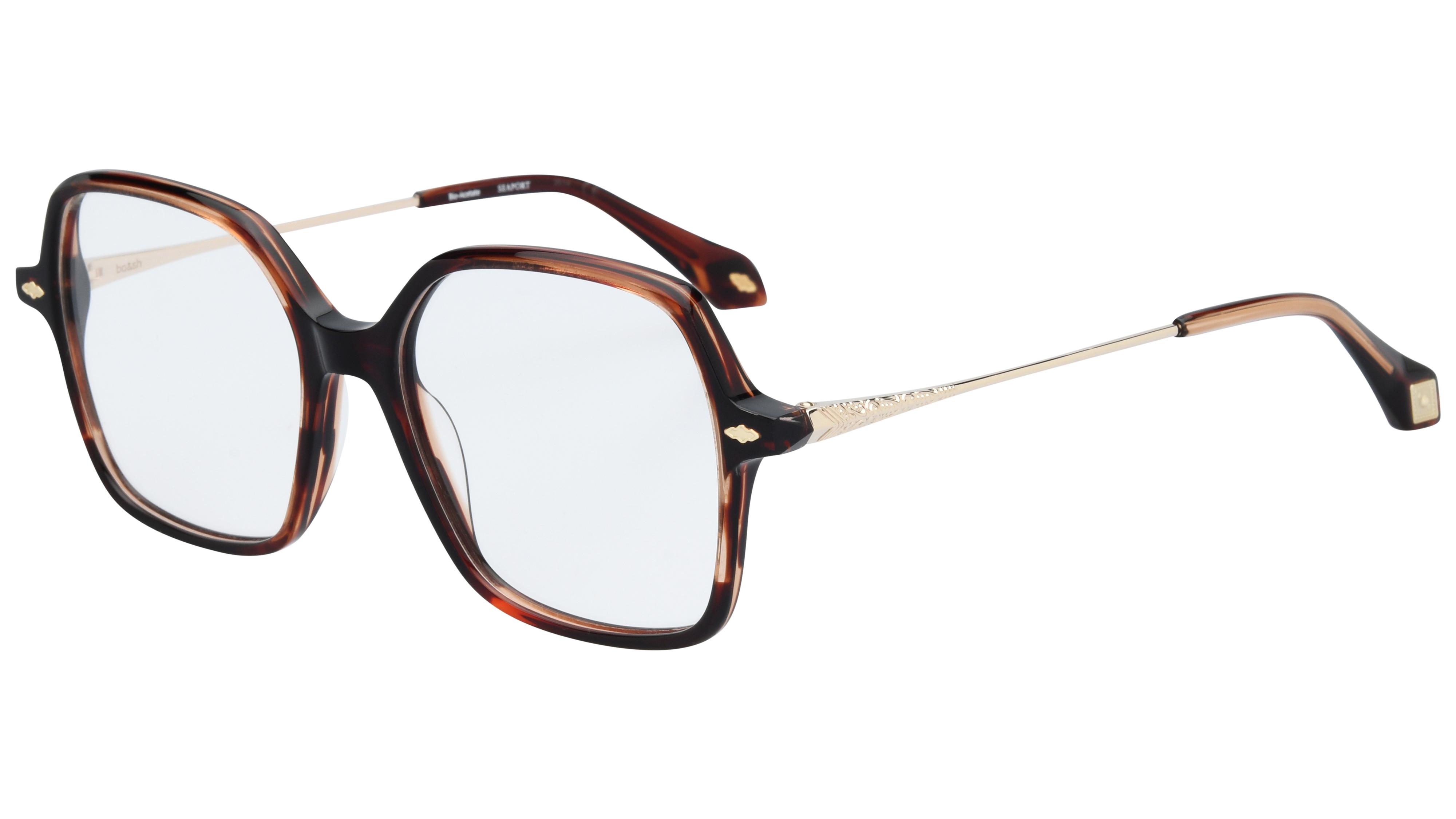 Lunettes de vue ba&sh Femme Écaille Carré ba1101 Trois-Quart