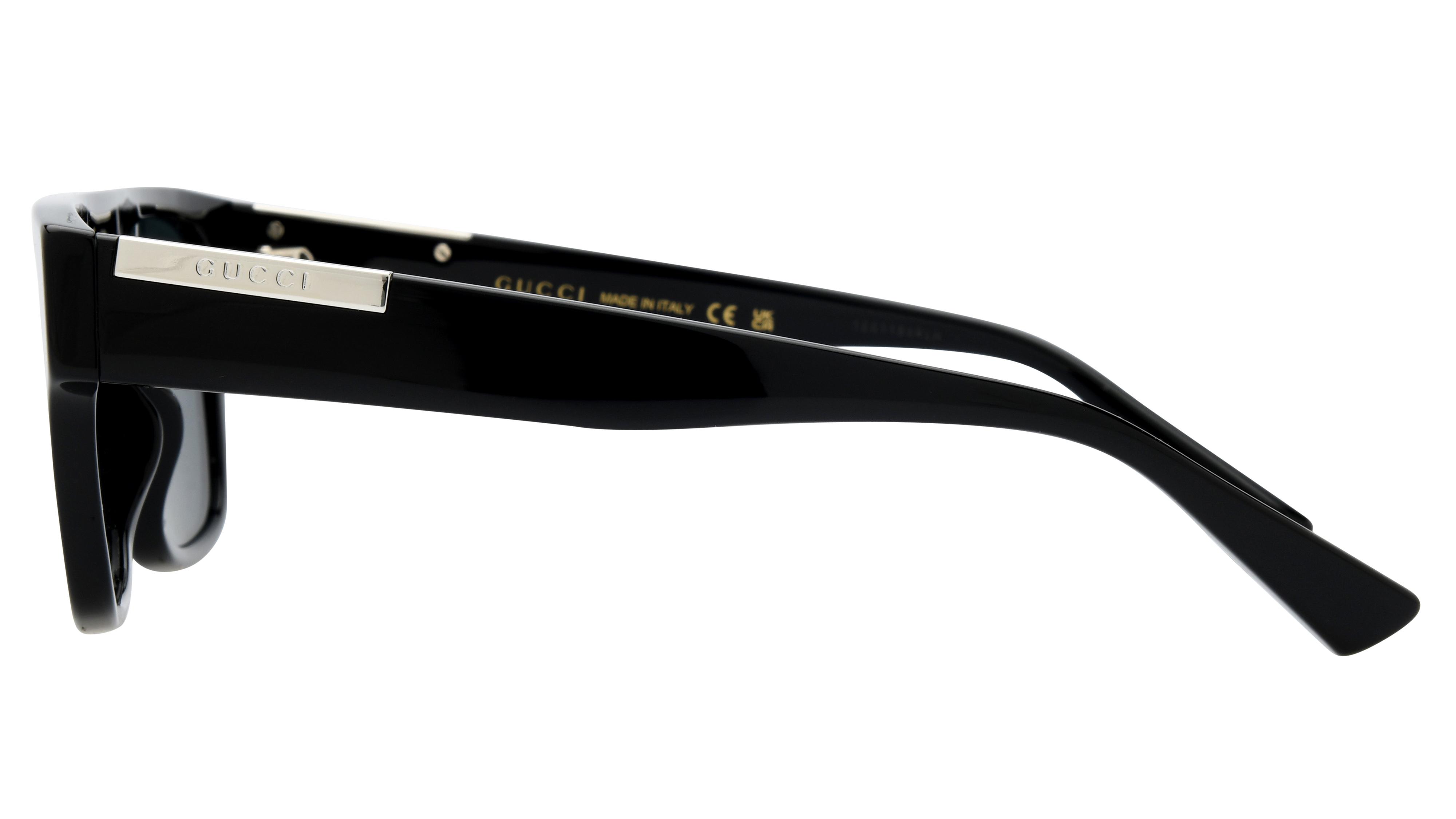Lunettes de soleil Gucci Homme Noir Rectangle GG1960S Gauche