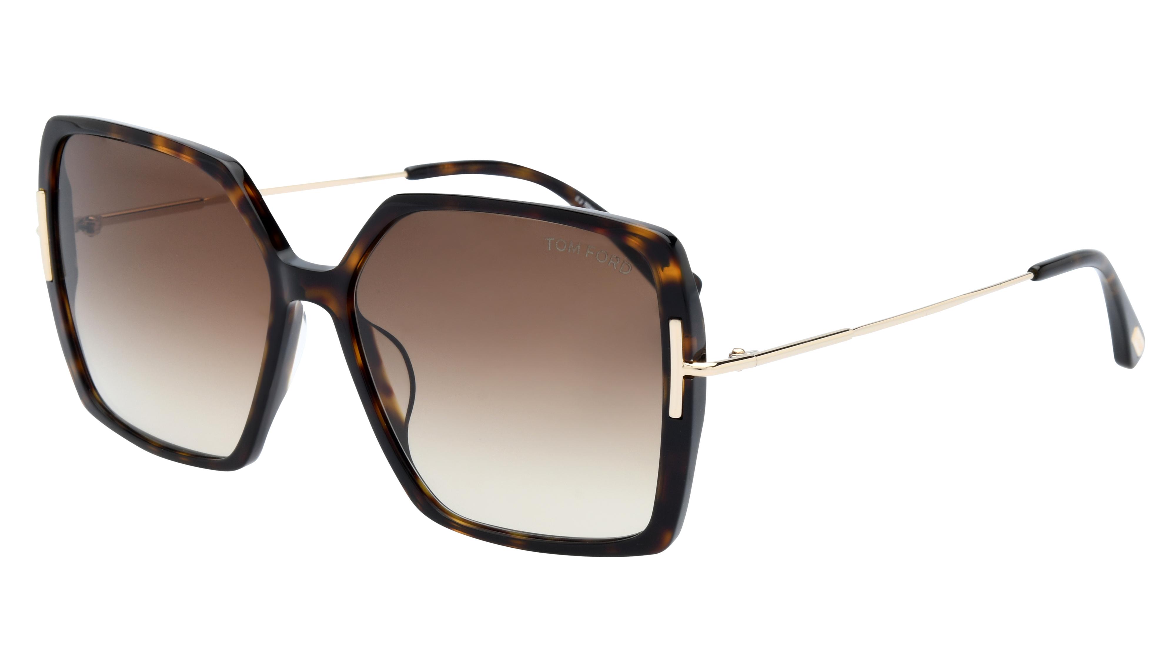 Lunettes de soleil Tom Ford Femme Écaille Papillon Ft1039 Trois-Quart