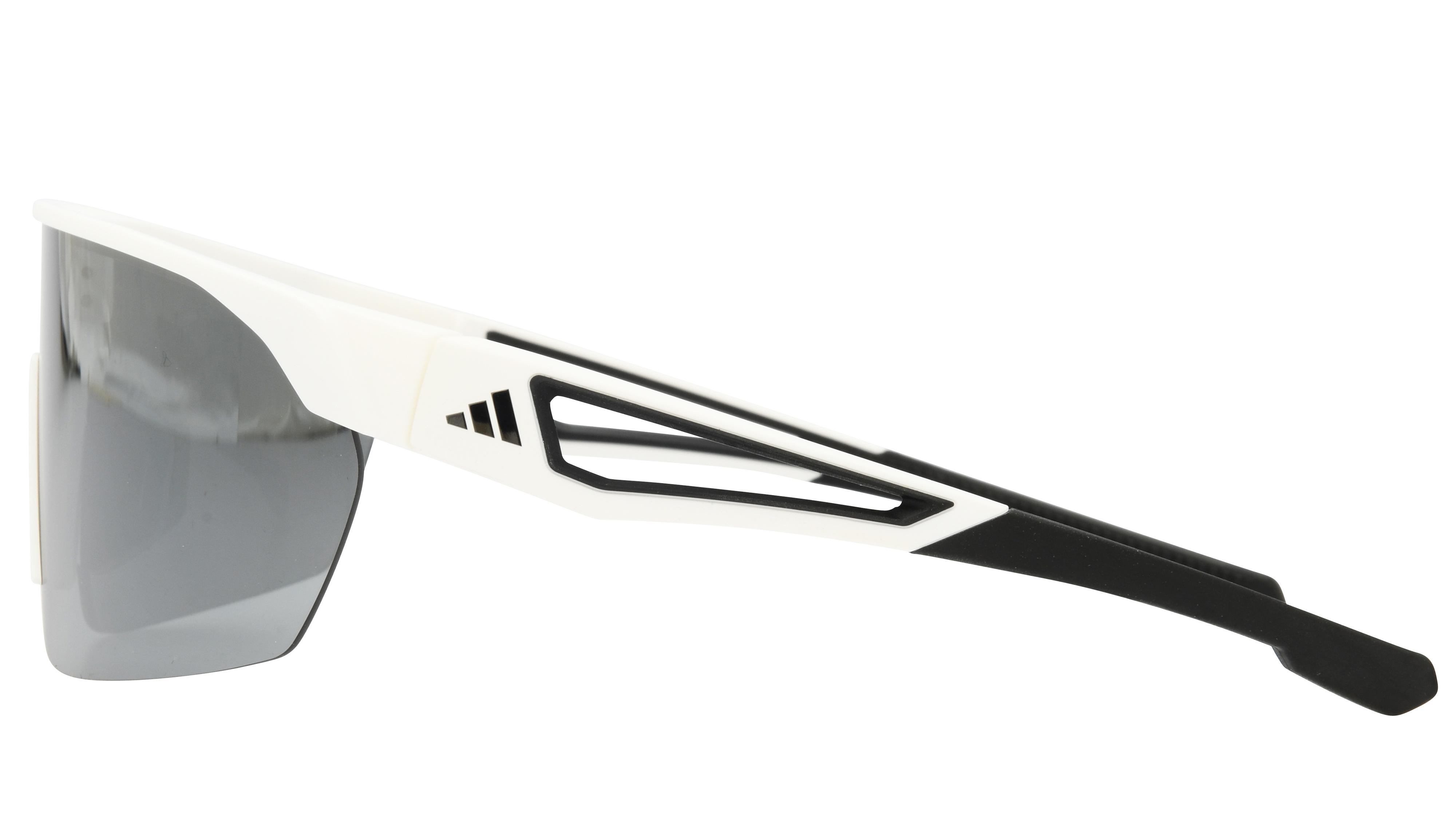 Lunettes de soleil Adidas Mixte Blanc Rectangle Sp0103 Gauche