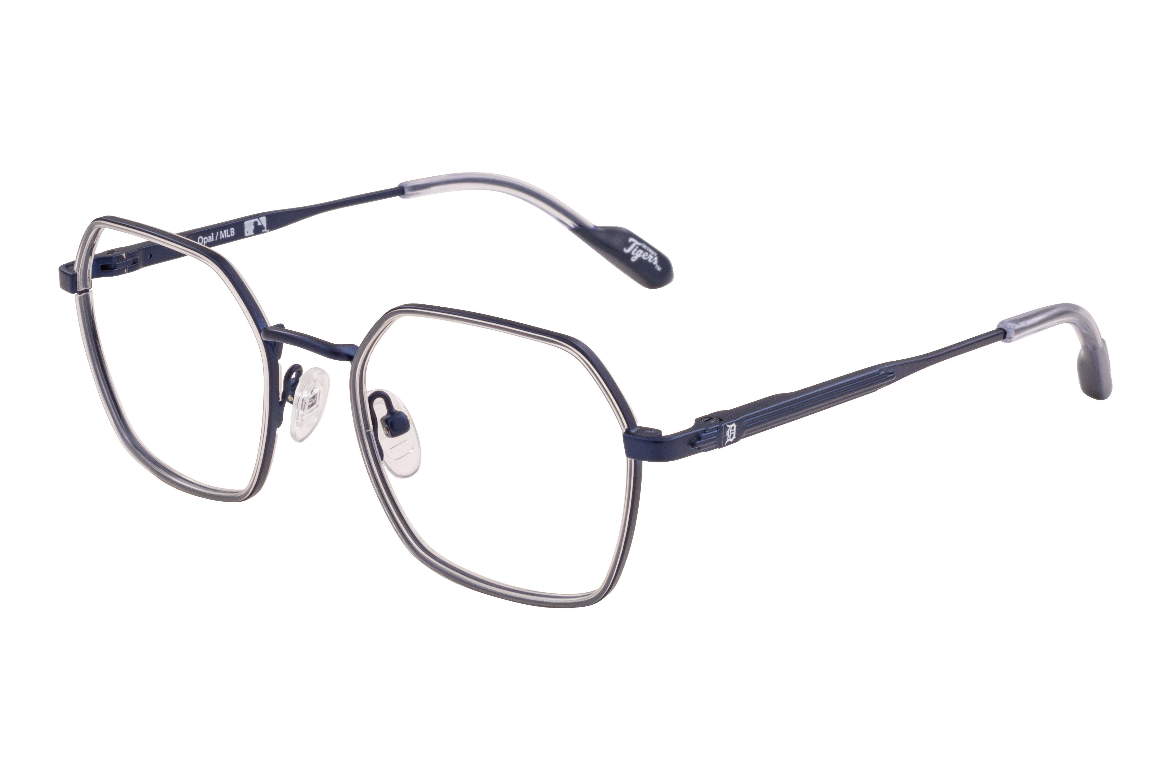 Lunettes de vue New York Yankees  Bleu Wayfarer NYMM120C66 Gauche