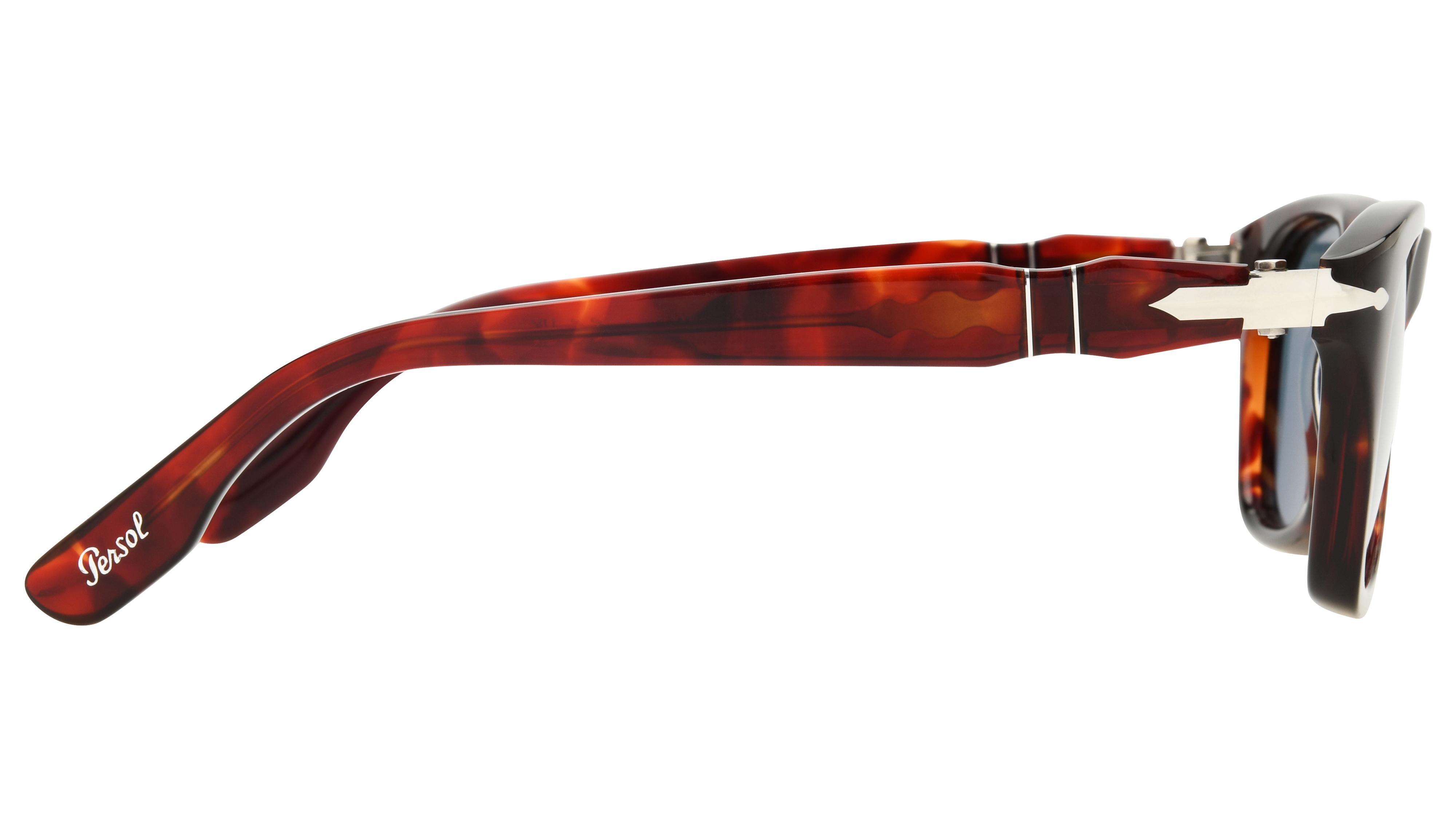 Lunettes de soleil Persol Mixte Écaille Pantos PO8001S Droite