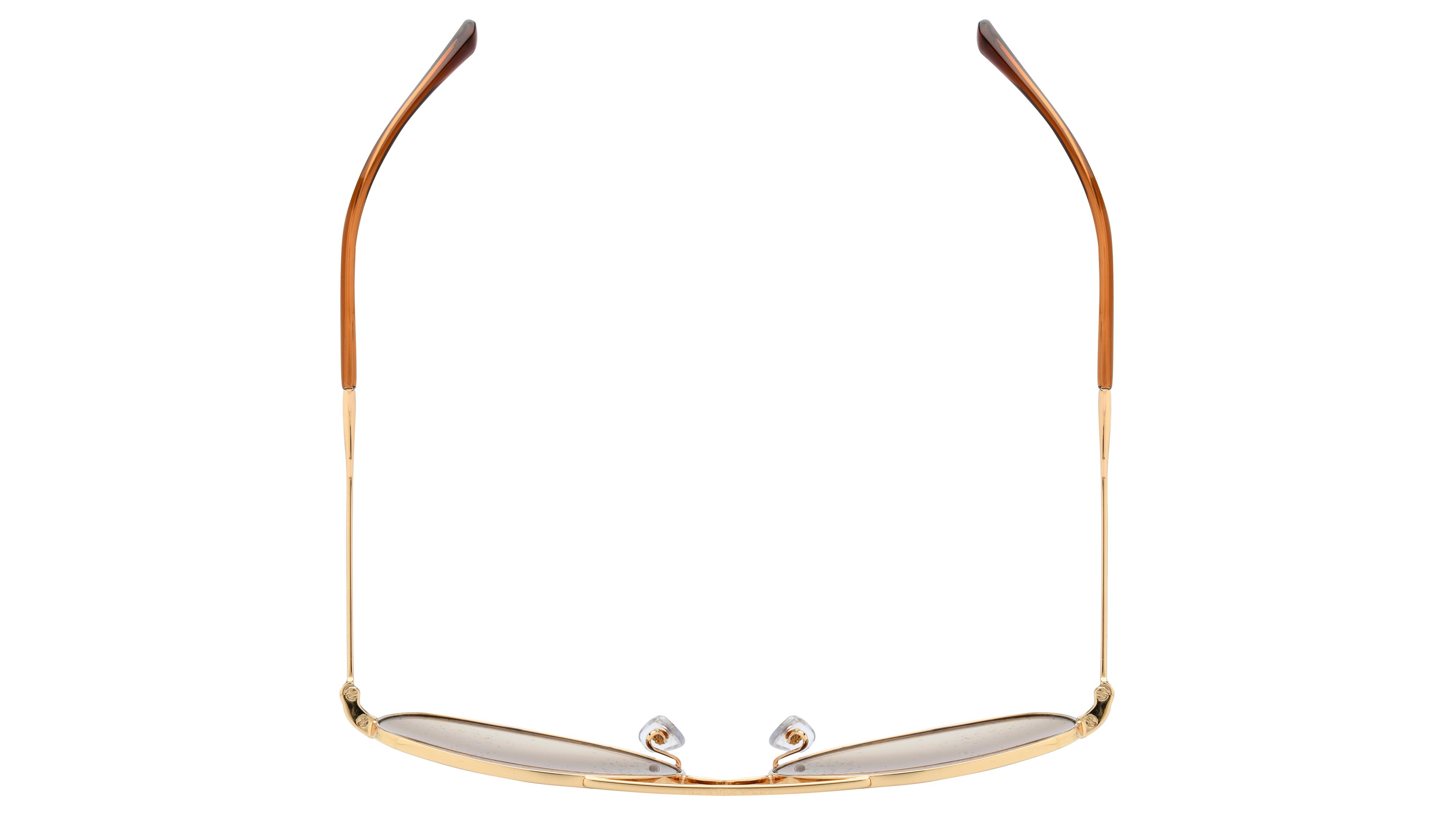 Lunettes de soleil Ray-Ban Mixte Or Aviateur RB3735 Dessus