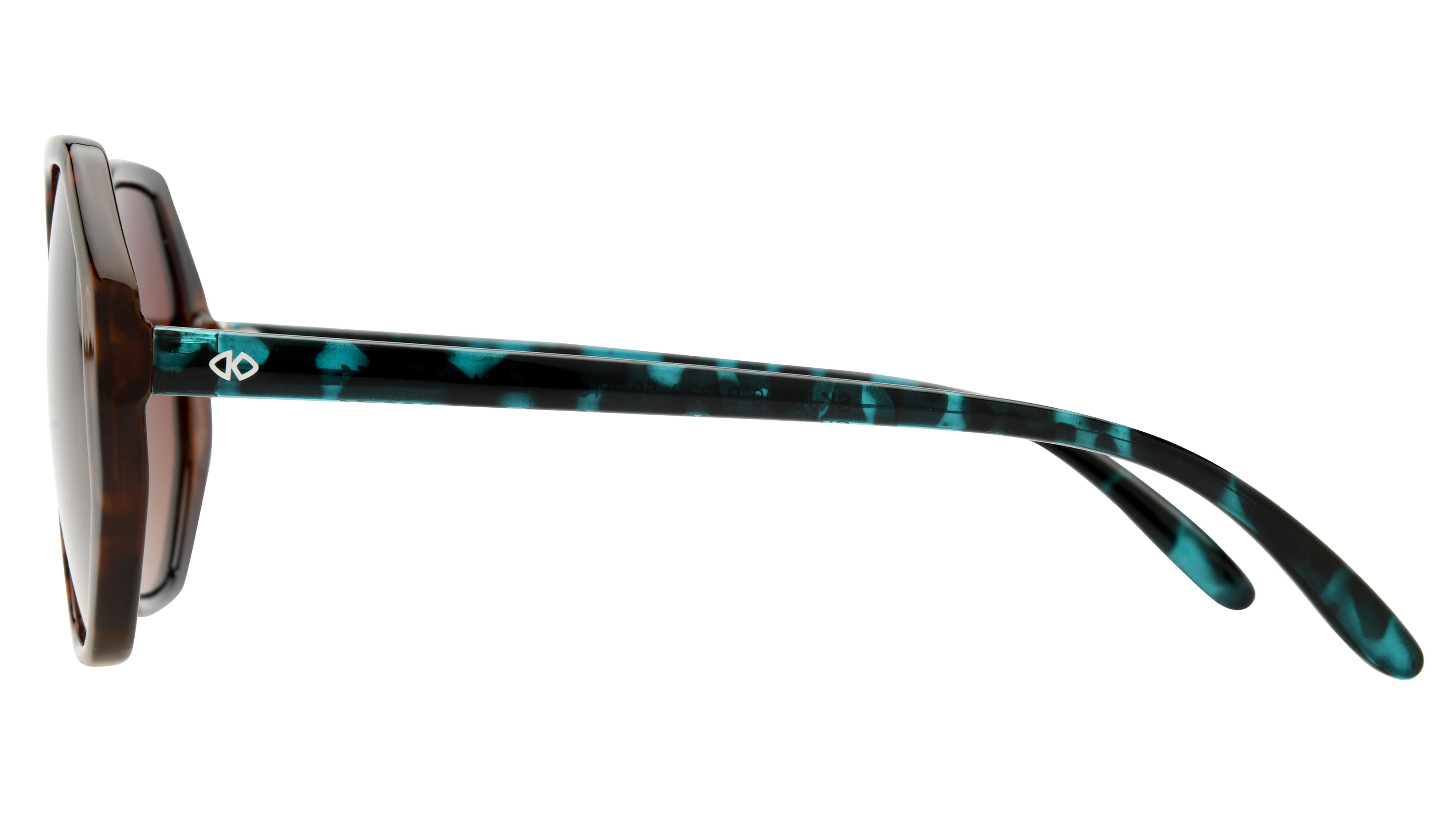 Lunettes de soleil Signature Krys Femme Écaille Carré Skj2509-B Gauche