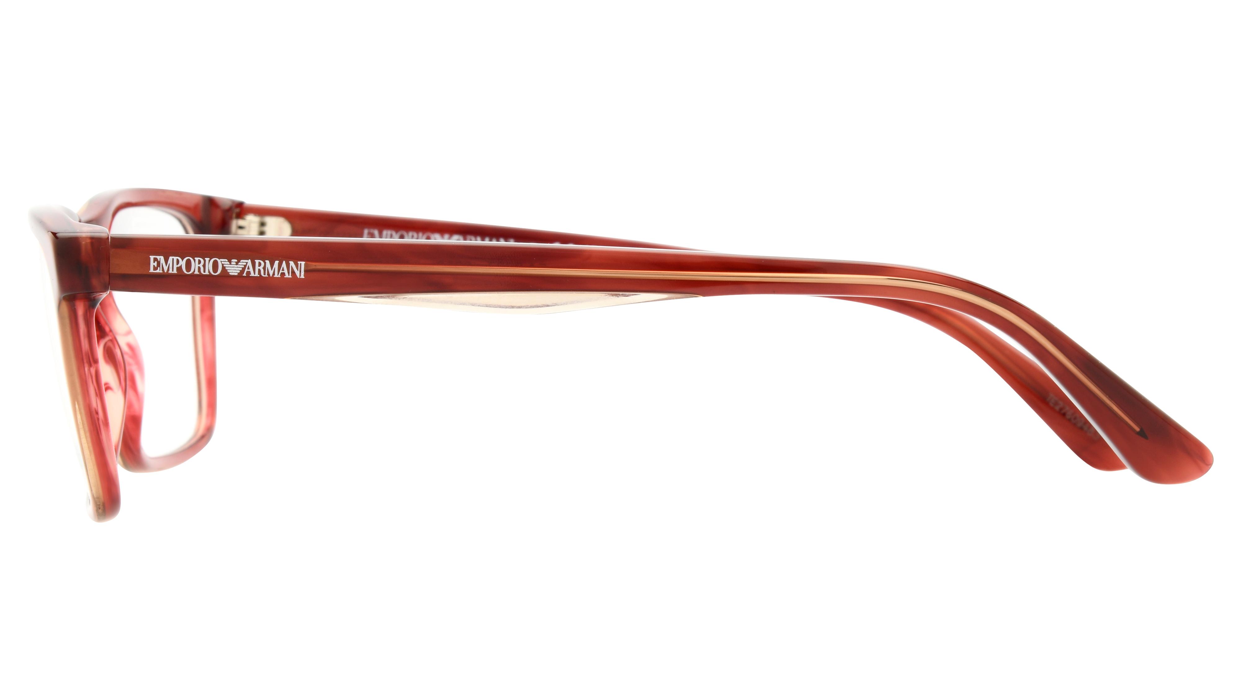 Lunettes de vue Emporio Armani Homme Rouge Rectangle EA3227 Gauche