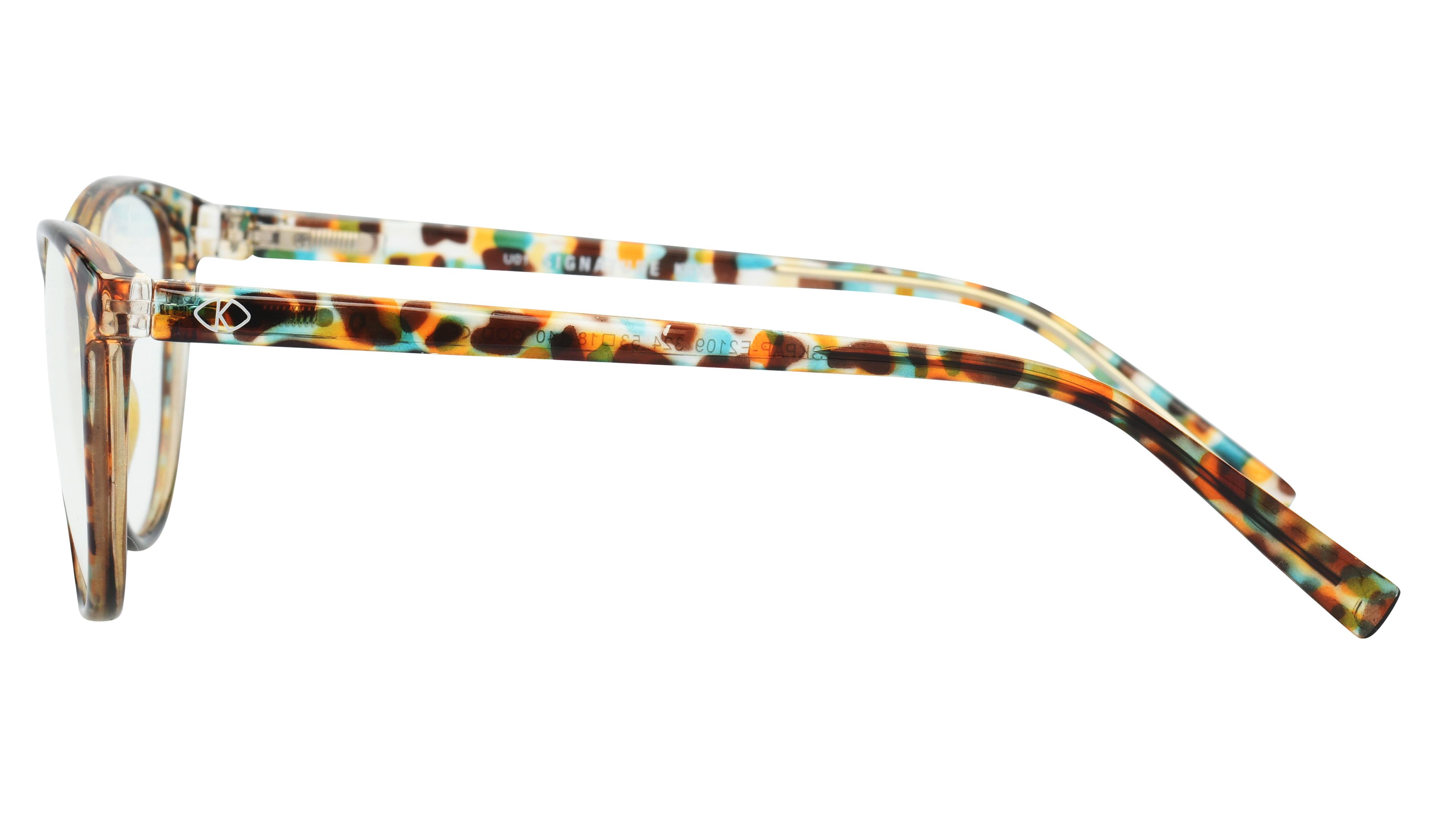 Lunettes anti-lumière bleue Signature Krys Femme Écaille Ovale Skpap-E2109 Gauche