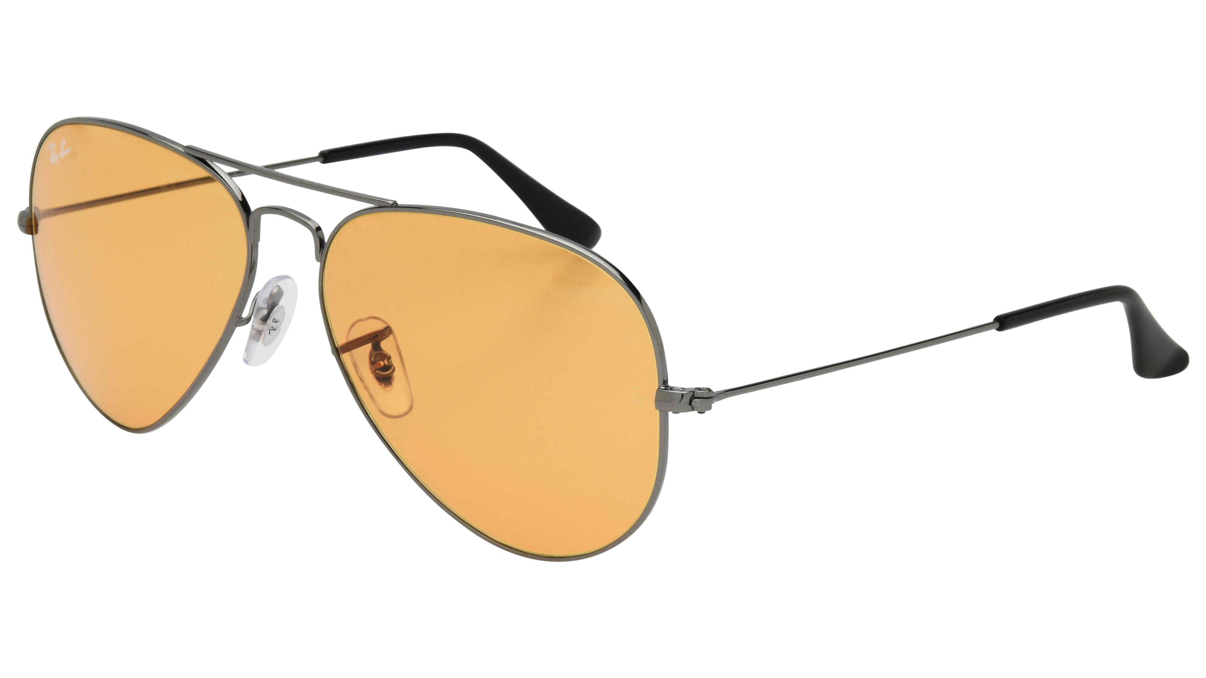 Lunettes de soleil Ray-Ban Mixte Gris Aviateur RB3025 Trois-Quart