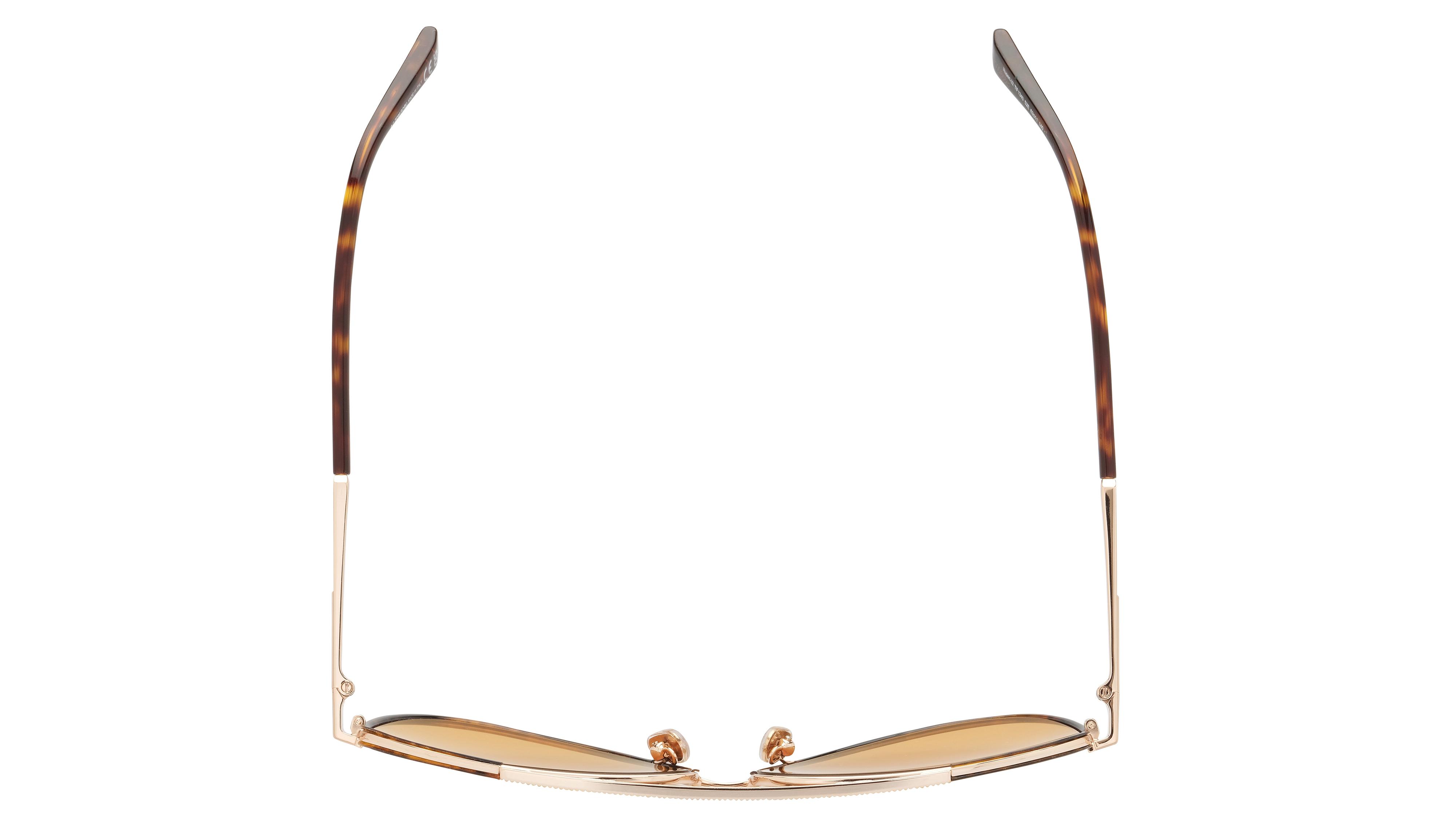 Lunettes de soleil Tom Ford Homme Écaille Aviateur Ft1340 Dessus