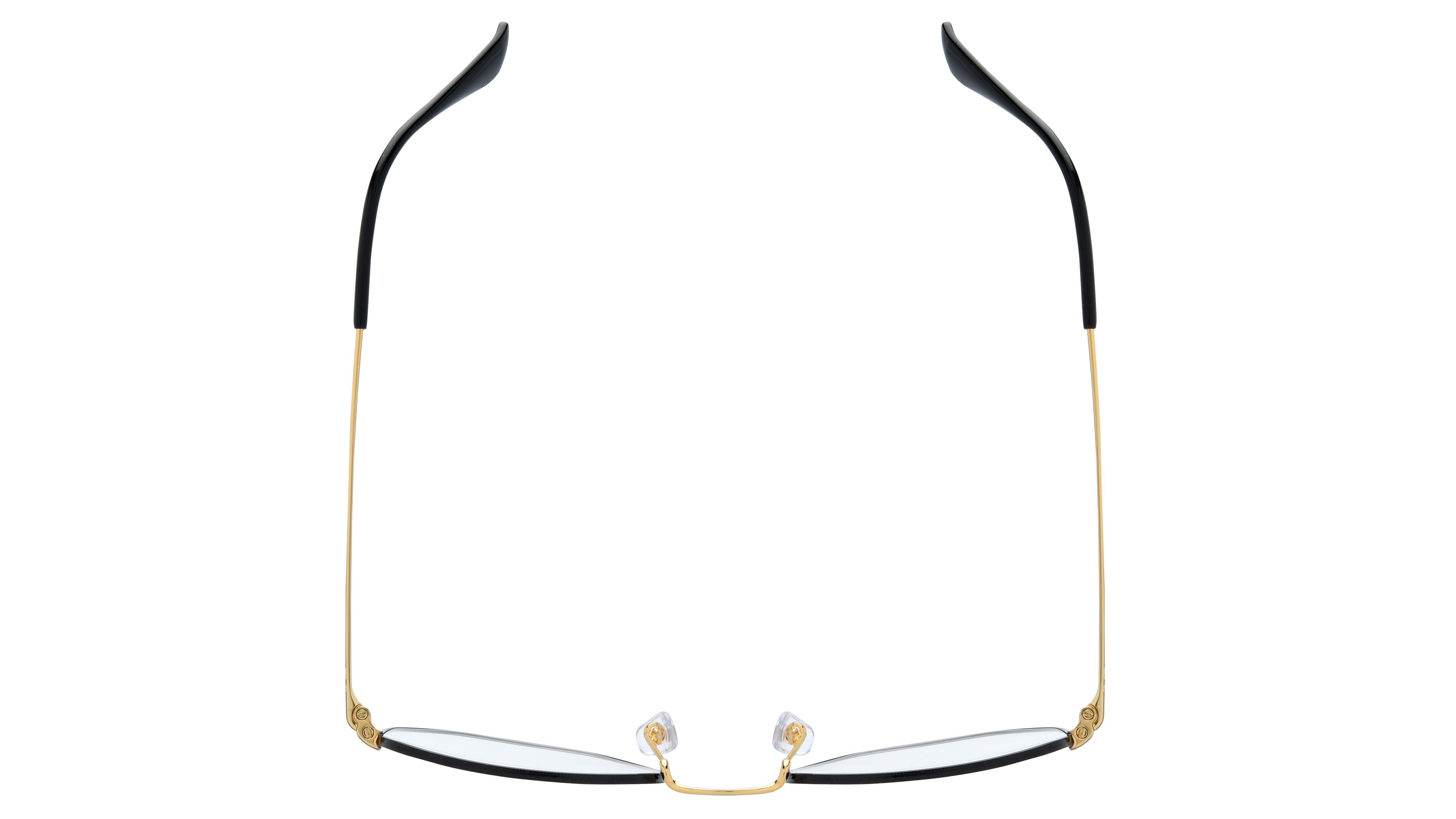 Lunettes de vue Ray-Ban Mixte Noir Carré Rx6448 Dessus
