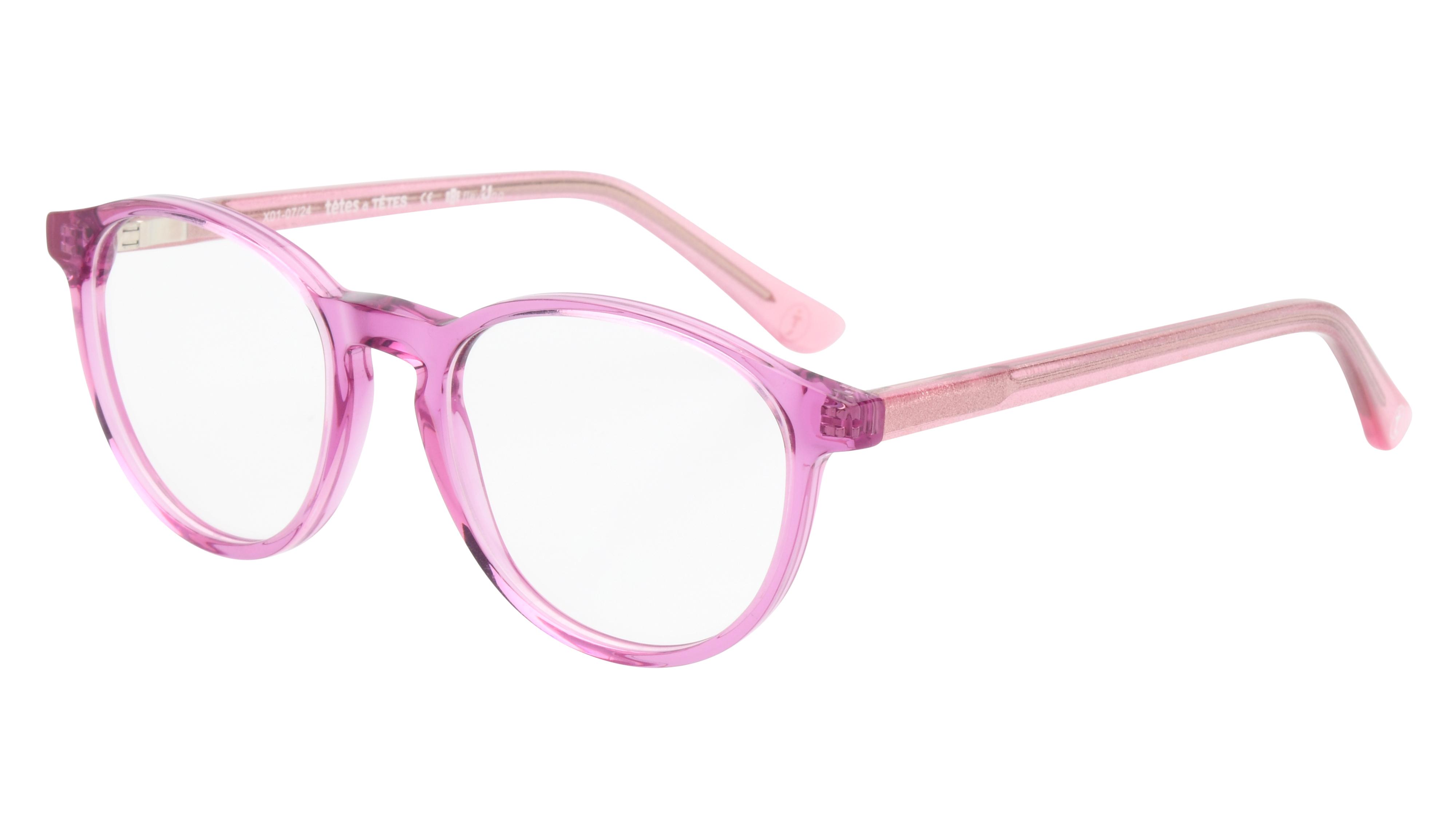 Lunettes de vue têtes à TETES Enfant Rose Pantos Tat2503E Trois-Quart