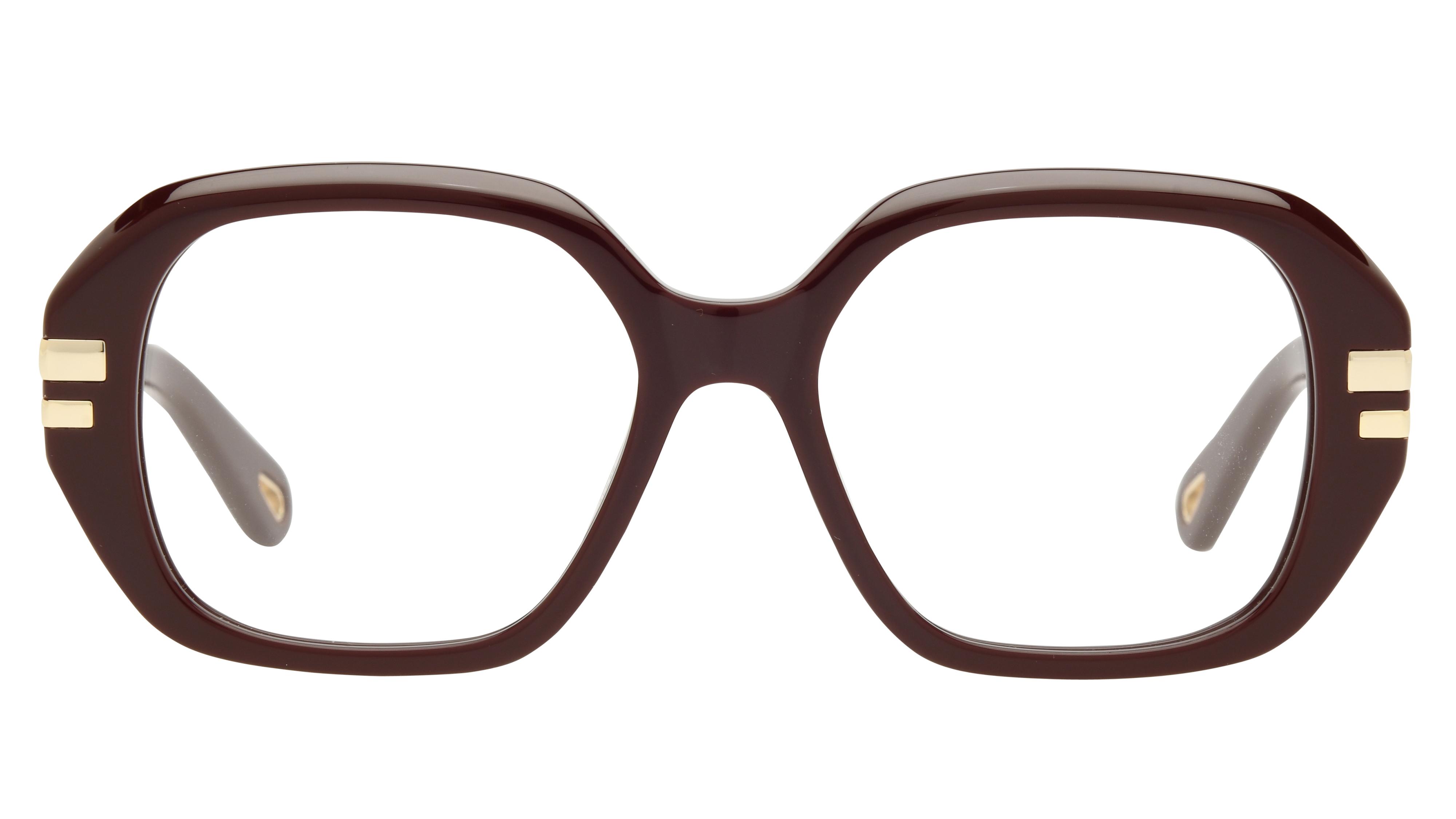 Lunettes de vue Chloé Femme Rouge Rectangle Ch0266O Face