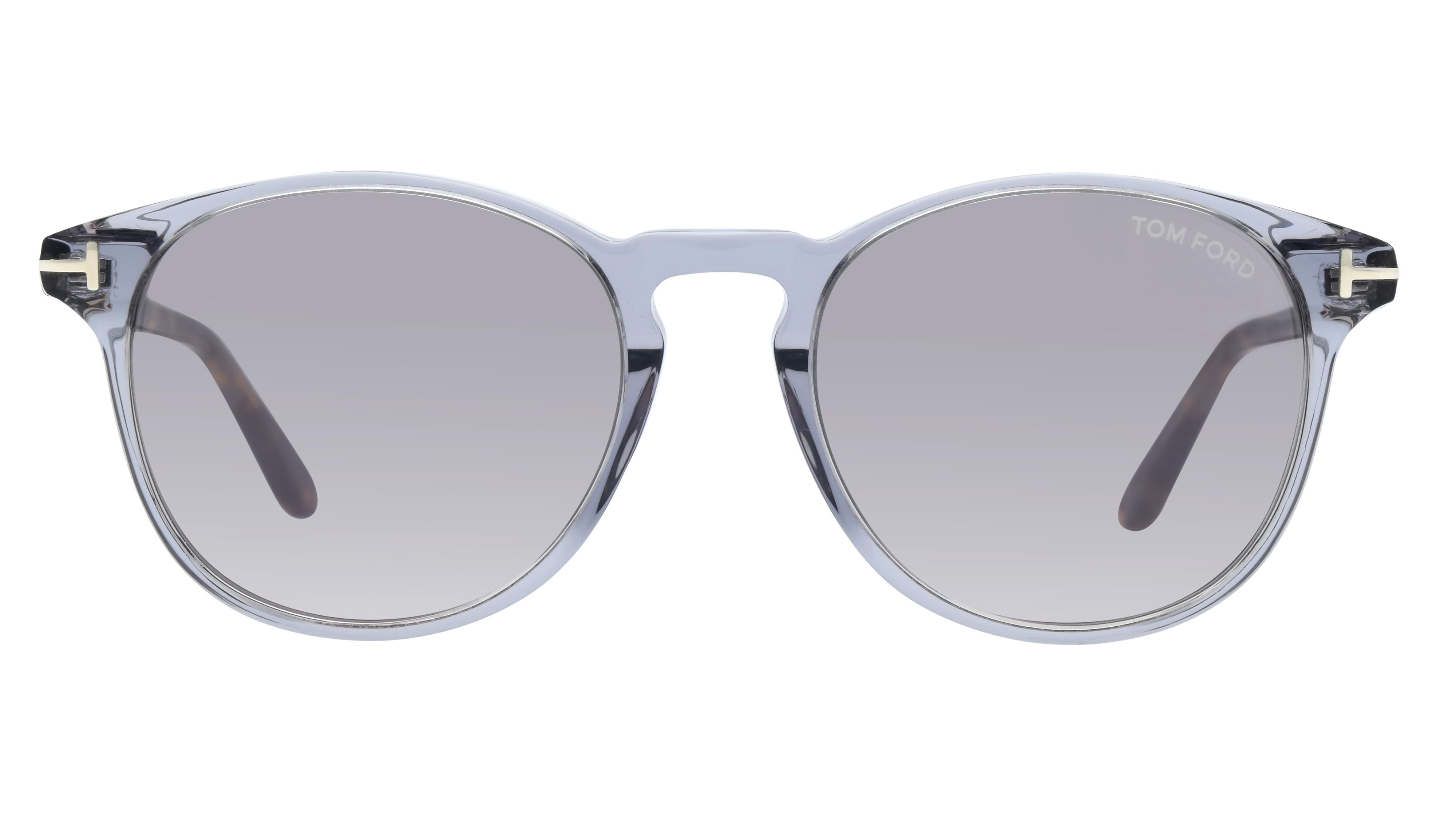 Lunettes de soleil Tom Ford Homme Gris Ronde FT1097 Face