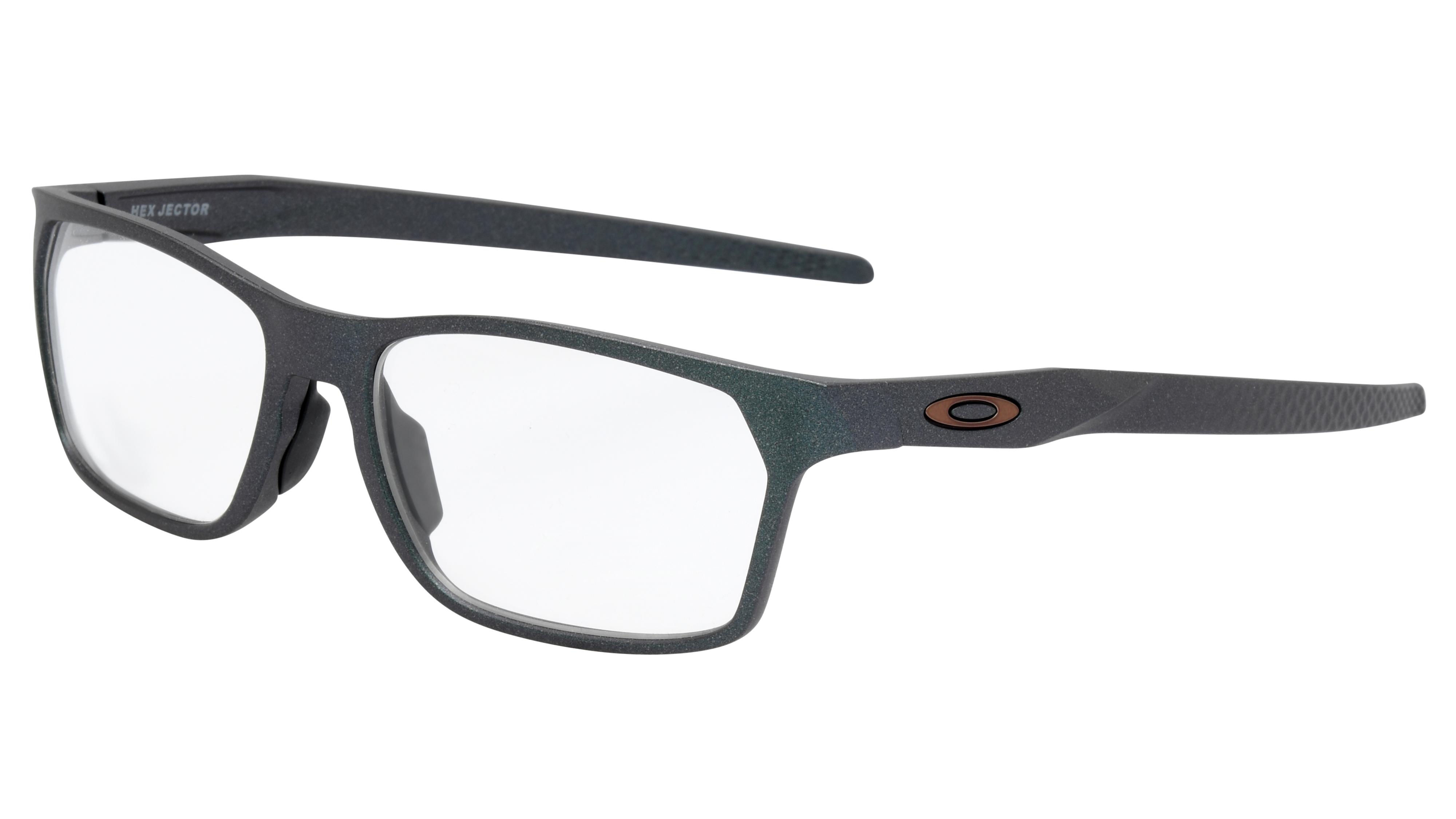 Lunettes de vue Oakley Homme Or Rectangle Ox8032 Trois-Quart