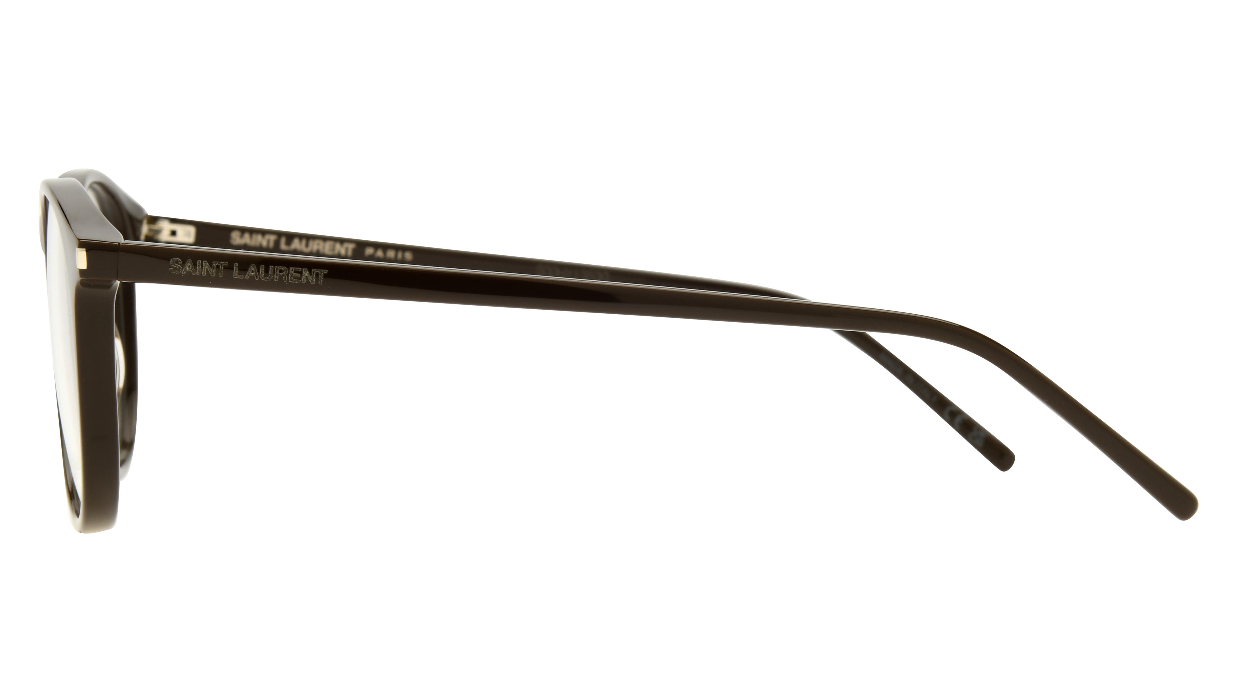 Lunettes de vue Saint Laurent Mixte Marron Pantos Sl106 Gauche