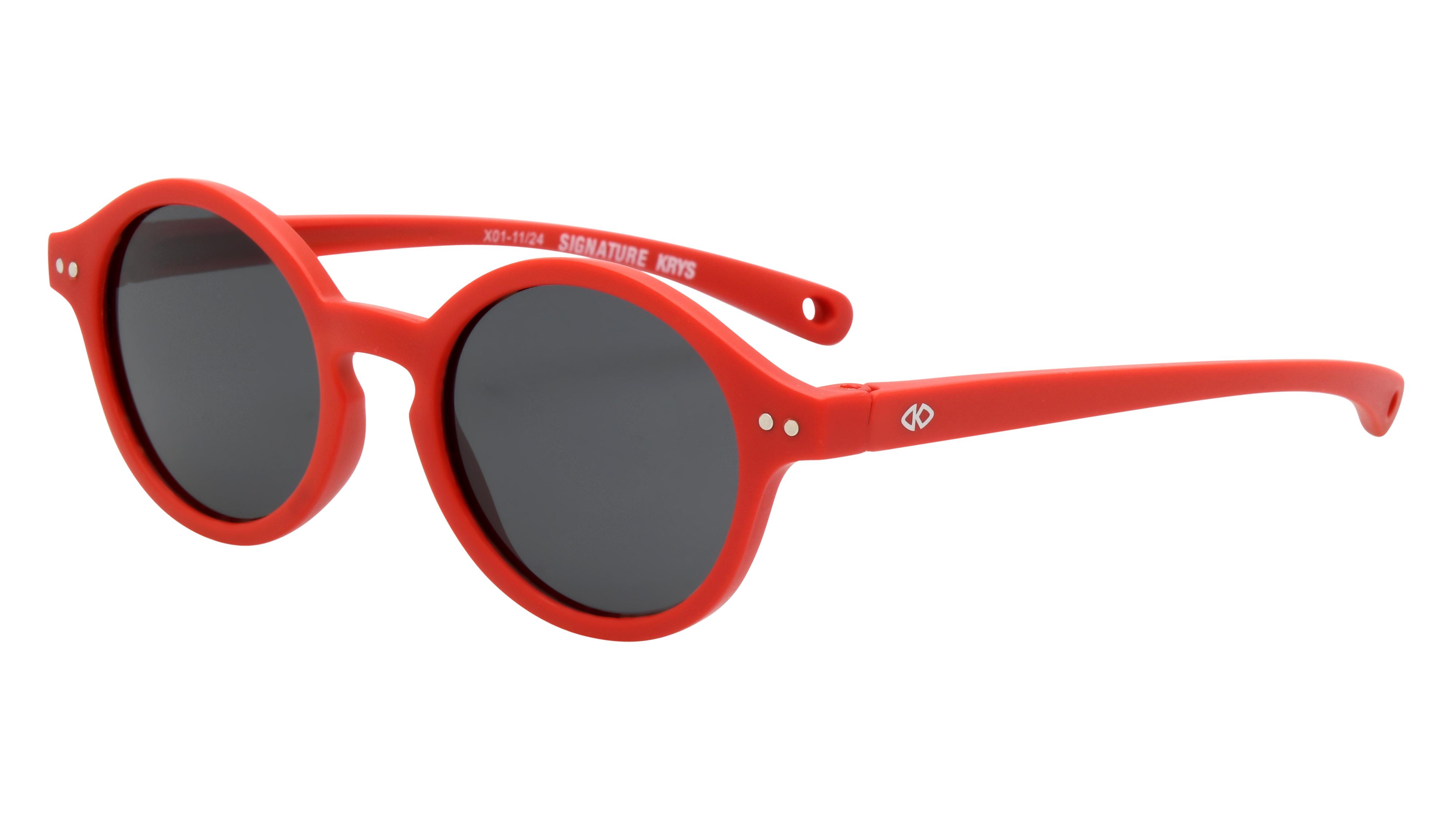 Lunettes de soleil Signature Krys Enfant Rouge Ronde Sks2519-A Trois-Quart