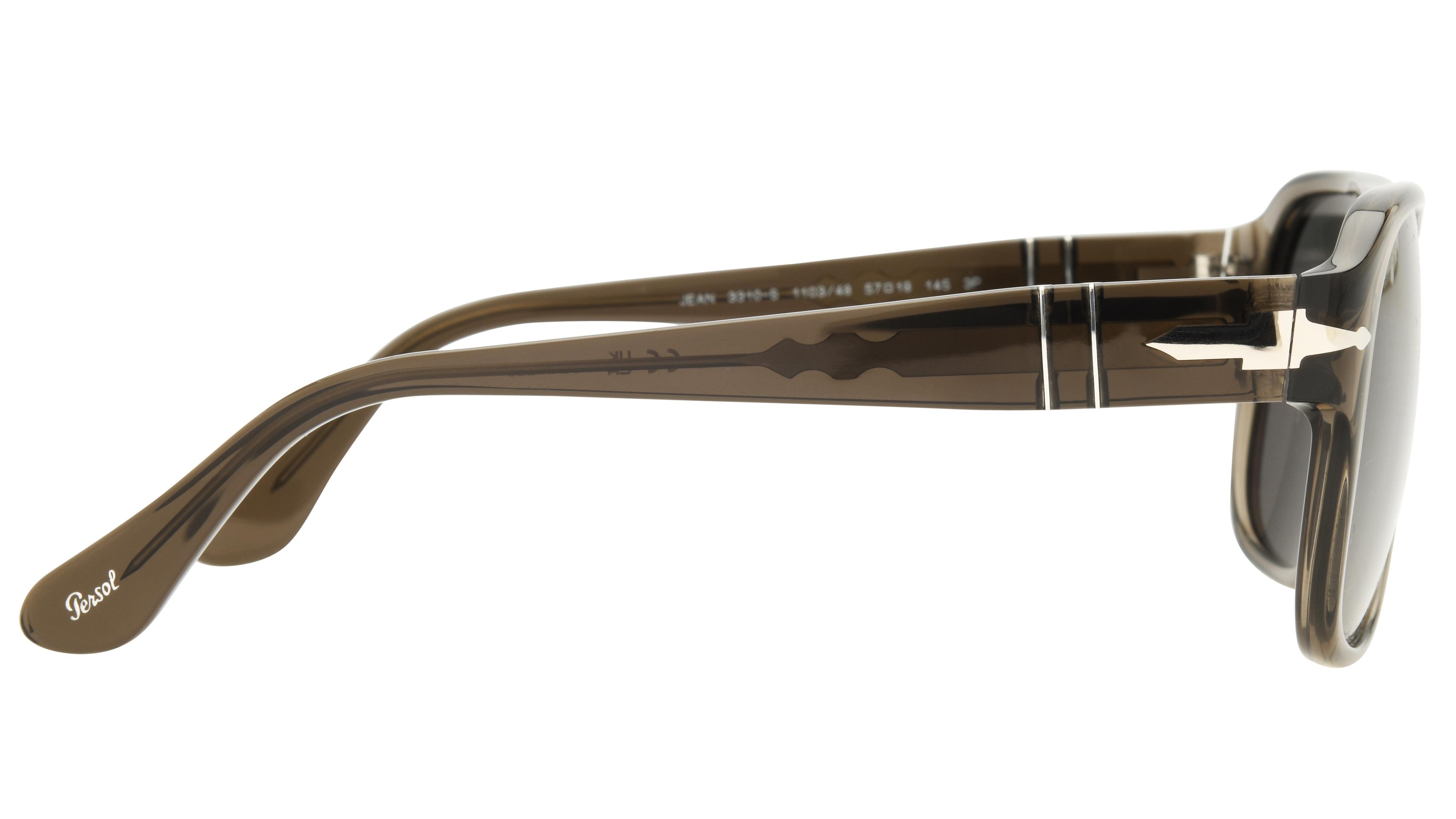 Lunettes de soleil Persol Mixte Gris Rectangle PO3310S Droite