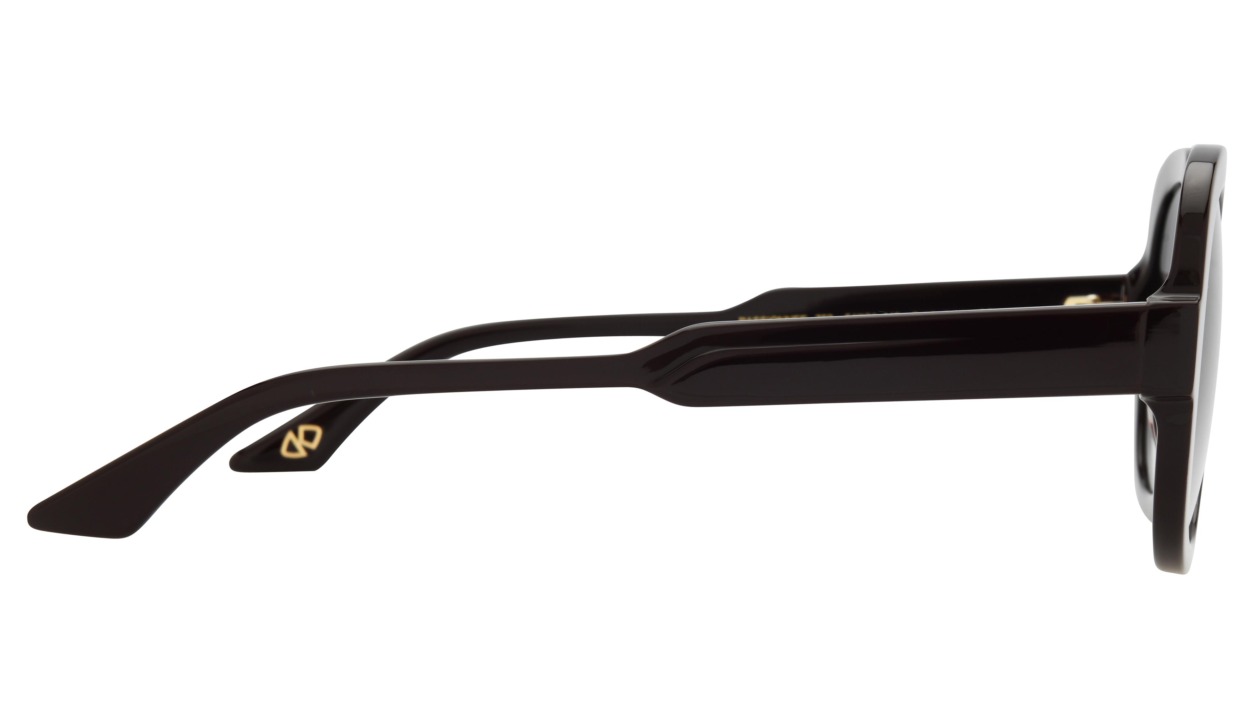 Lunettes de soleil Signature Krys Femme Rouge Ronde Passionnee Droite