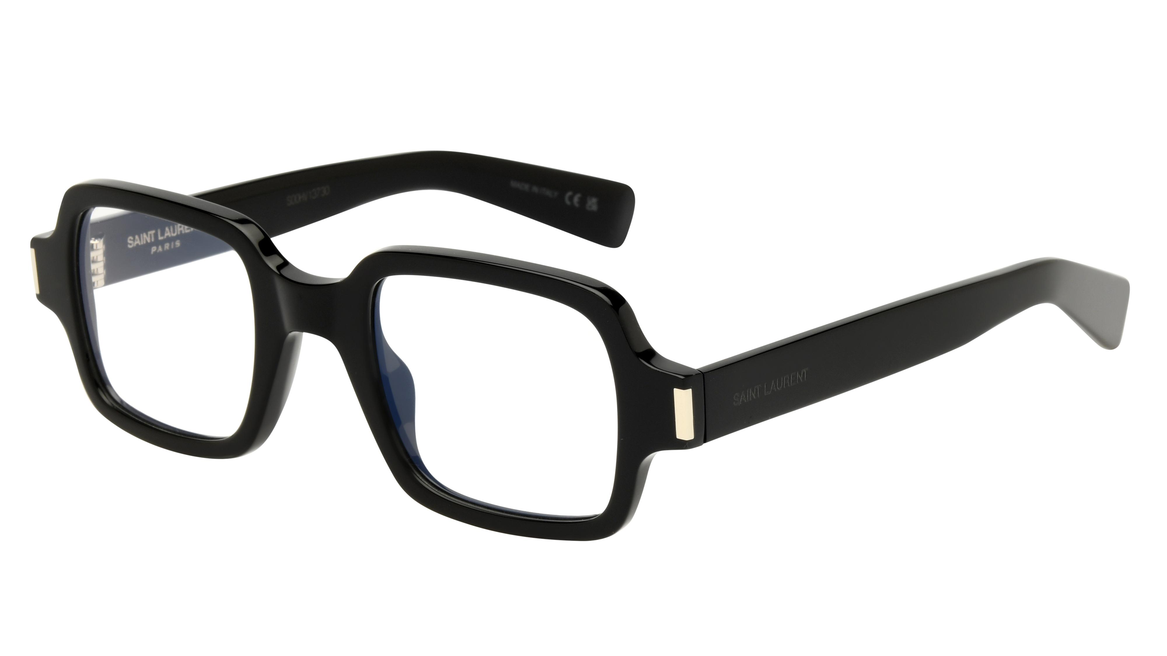 Lunettes de vue Saint Laurent Mixte Noir Carré SL Trois-Quart