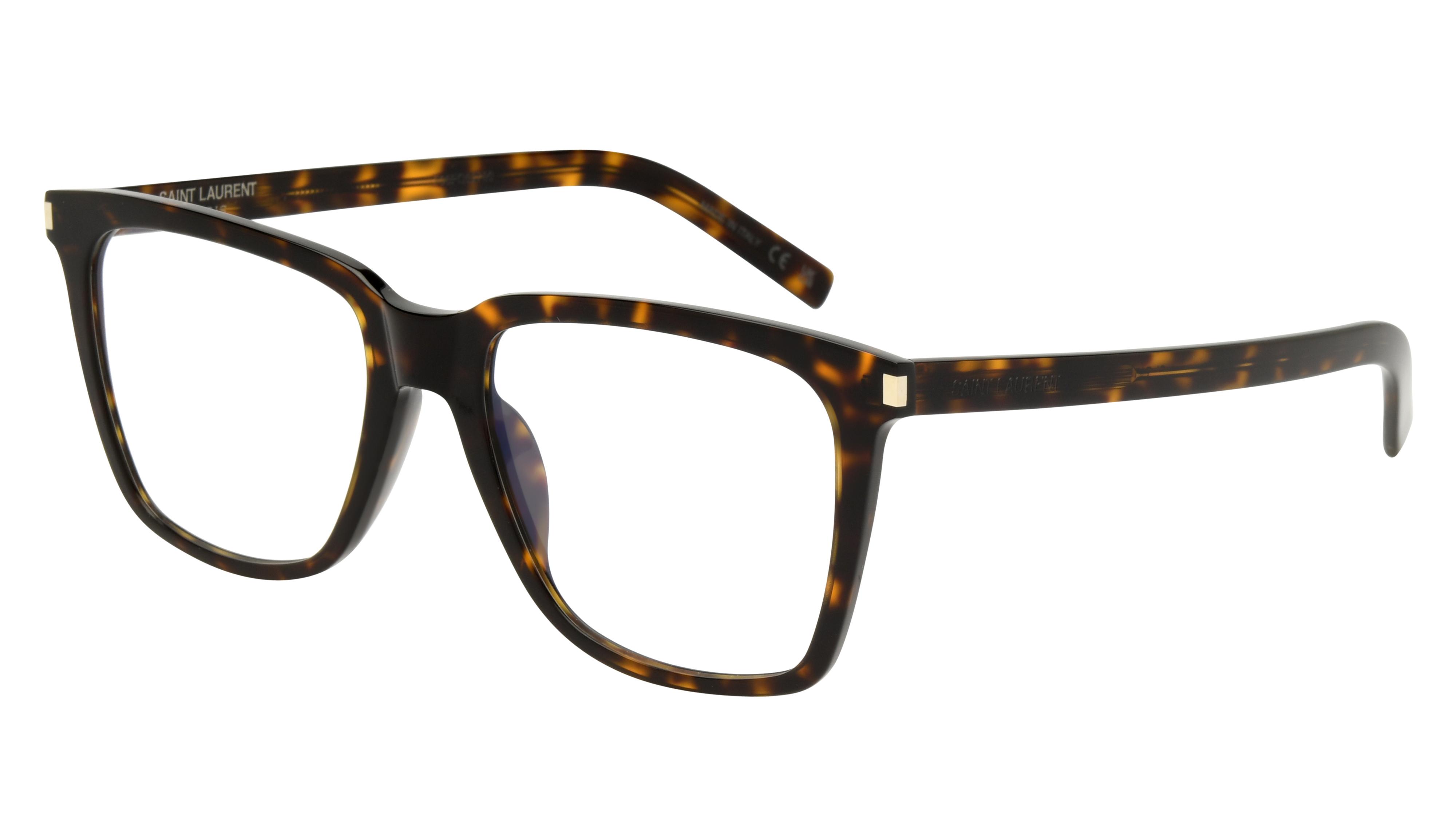 Lunettes de vue Saint Laurent Femme Écaille Rectangle SL Trois-Quart
