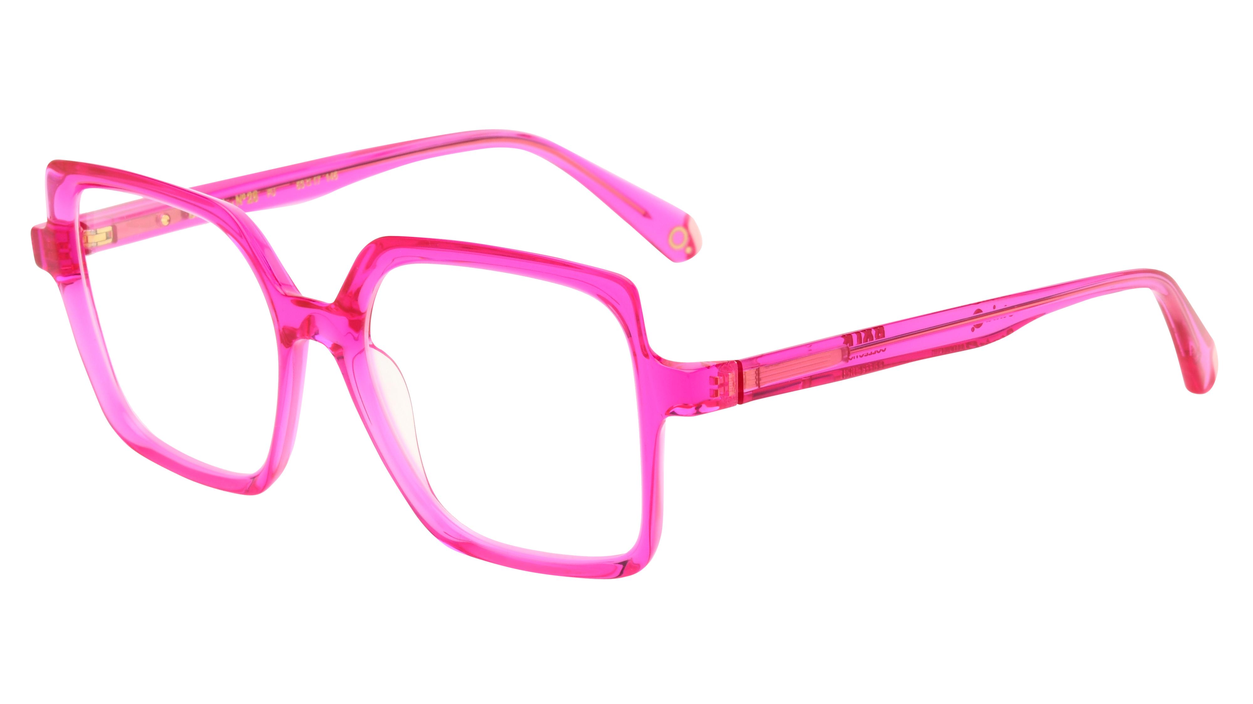 Lunettes de vue Etnia Barcelona Femme Rose Carré Brutal Trois-Quart
